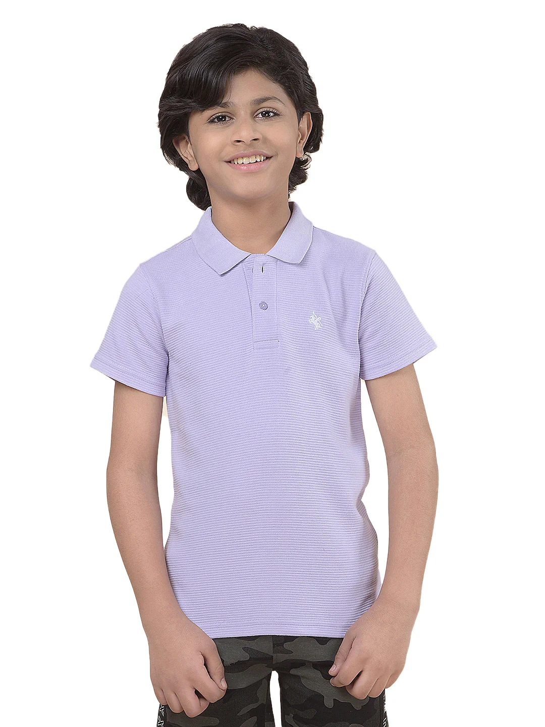Casual T-Shirt for Boys l Breathable & Soft with Color Fastness Regular Fit Polo Neck Poly Cotton Fabric Solid Pattern - Image 9