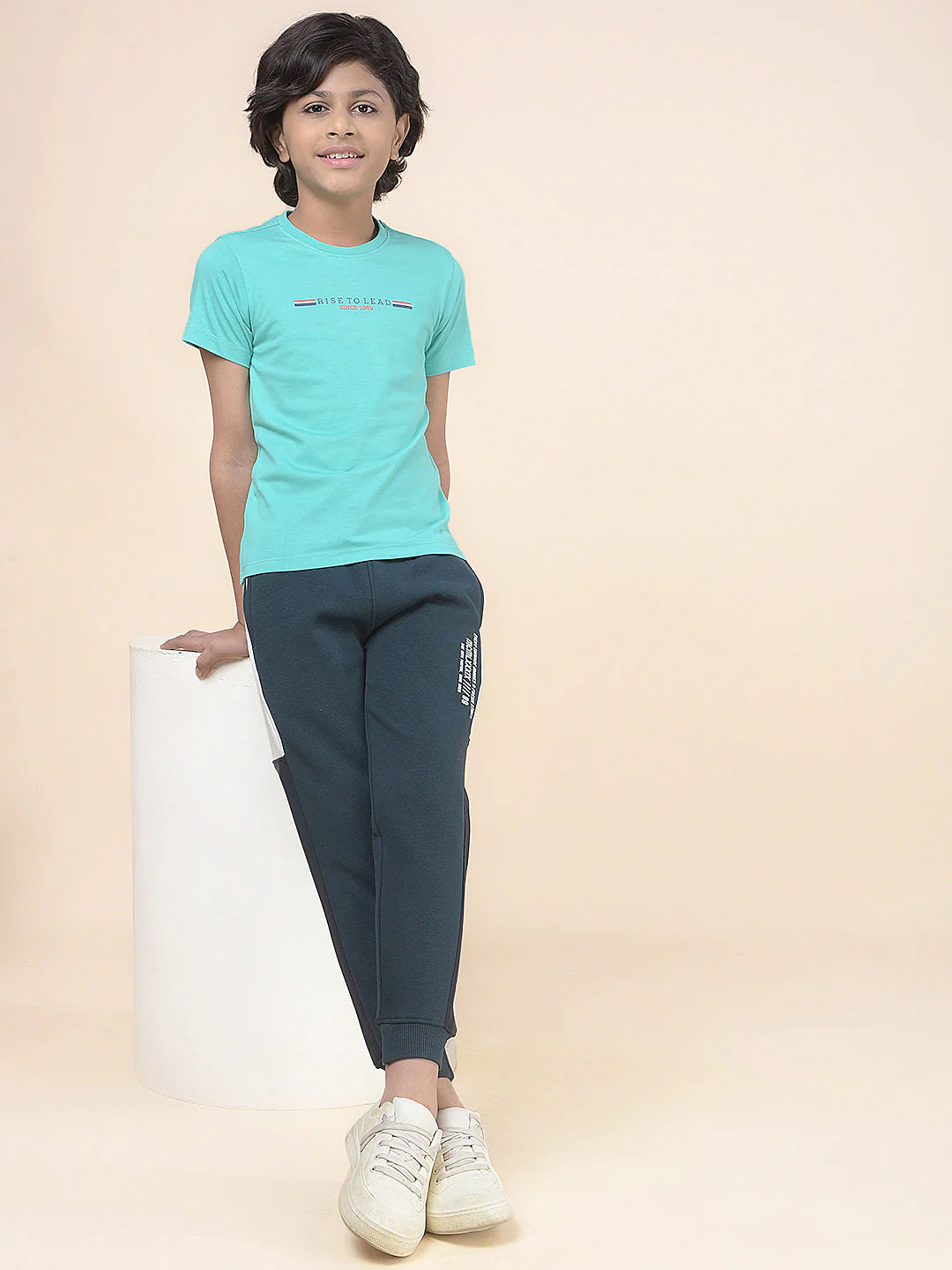 Casual T-Shirt for Boys l Breathable & Soft with Color Fastness Regular Fit Round Neck Poly Cotton Fabric Printed Pattern - Image 3
