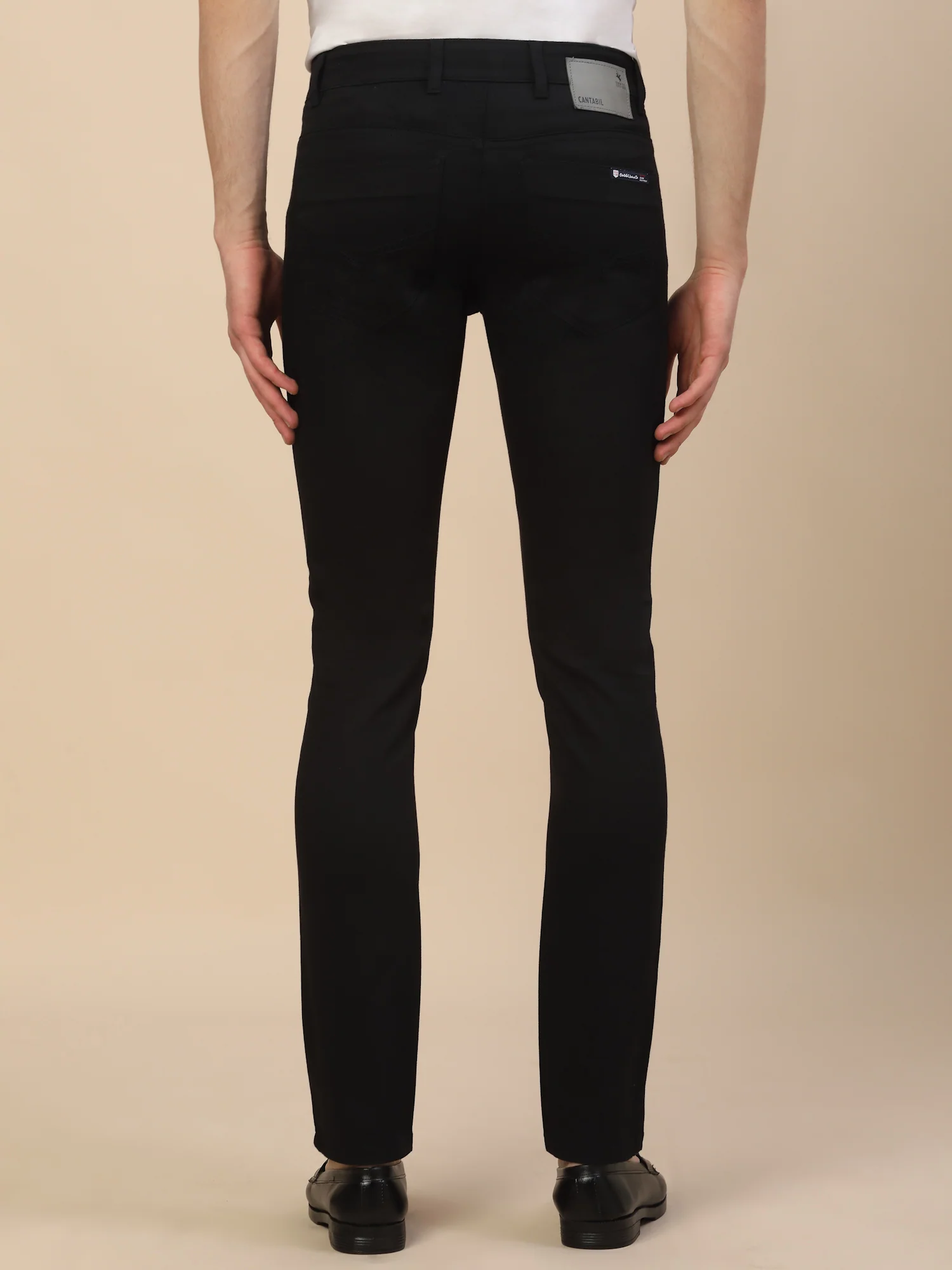 Casual Trouser for Men | Breathable & Soft with Color Fastness Regular Fit Cotton Blend Fabric Solid Pattern Button Closure - Image 6
