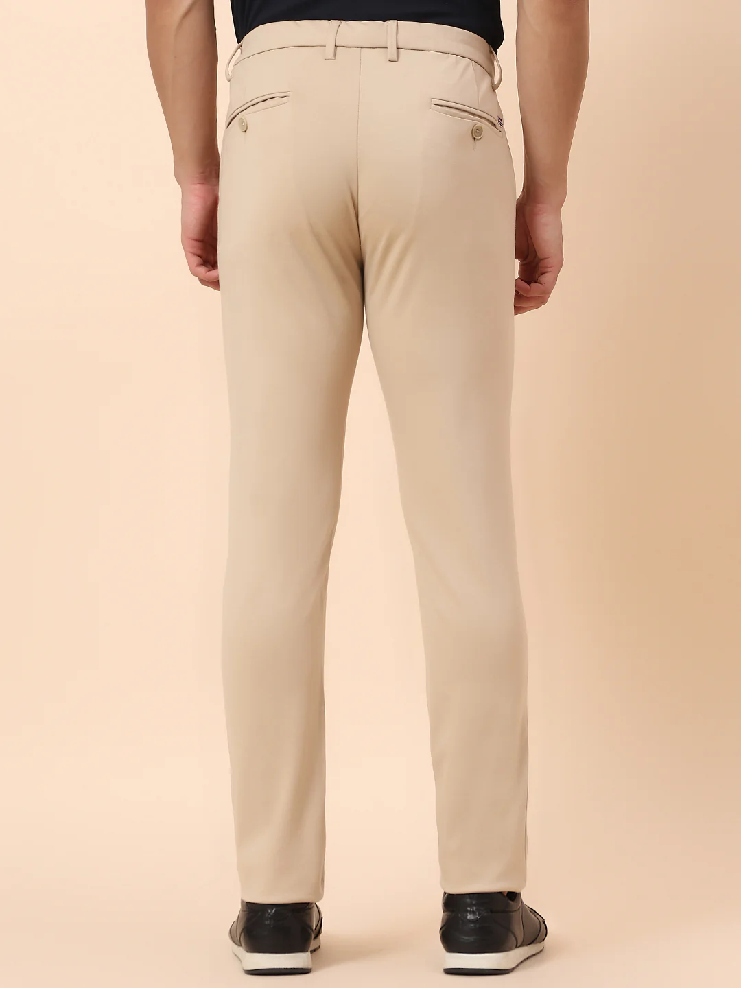 Casual Trouser for Men | Breathable & Soft with Color Fastness Regular Fit Polyester Fabric Solid Pattern Button Closure - Image 6