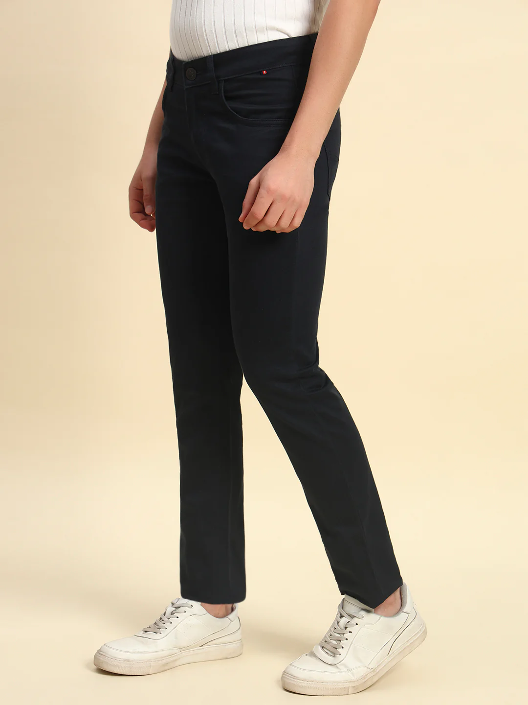 Casual Trouser for Men l Breathable & Soft with Color Fastness Regular Fit Cotton Blend Fabric Coutray Pattern Button Closure (Copy) - Image 5