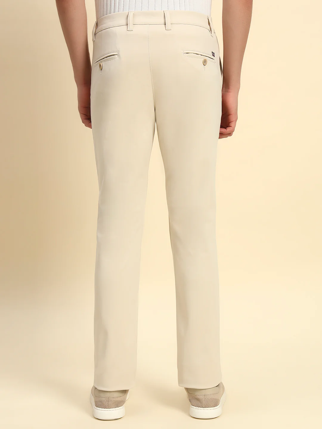 Casual Trouser for Men l Breathable & Soft with Color Fastness Regular Fit Poly Cotton Fabric Solid Pattern Button Closure - Image 6