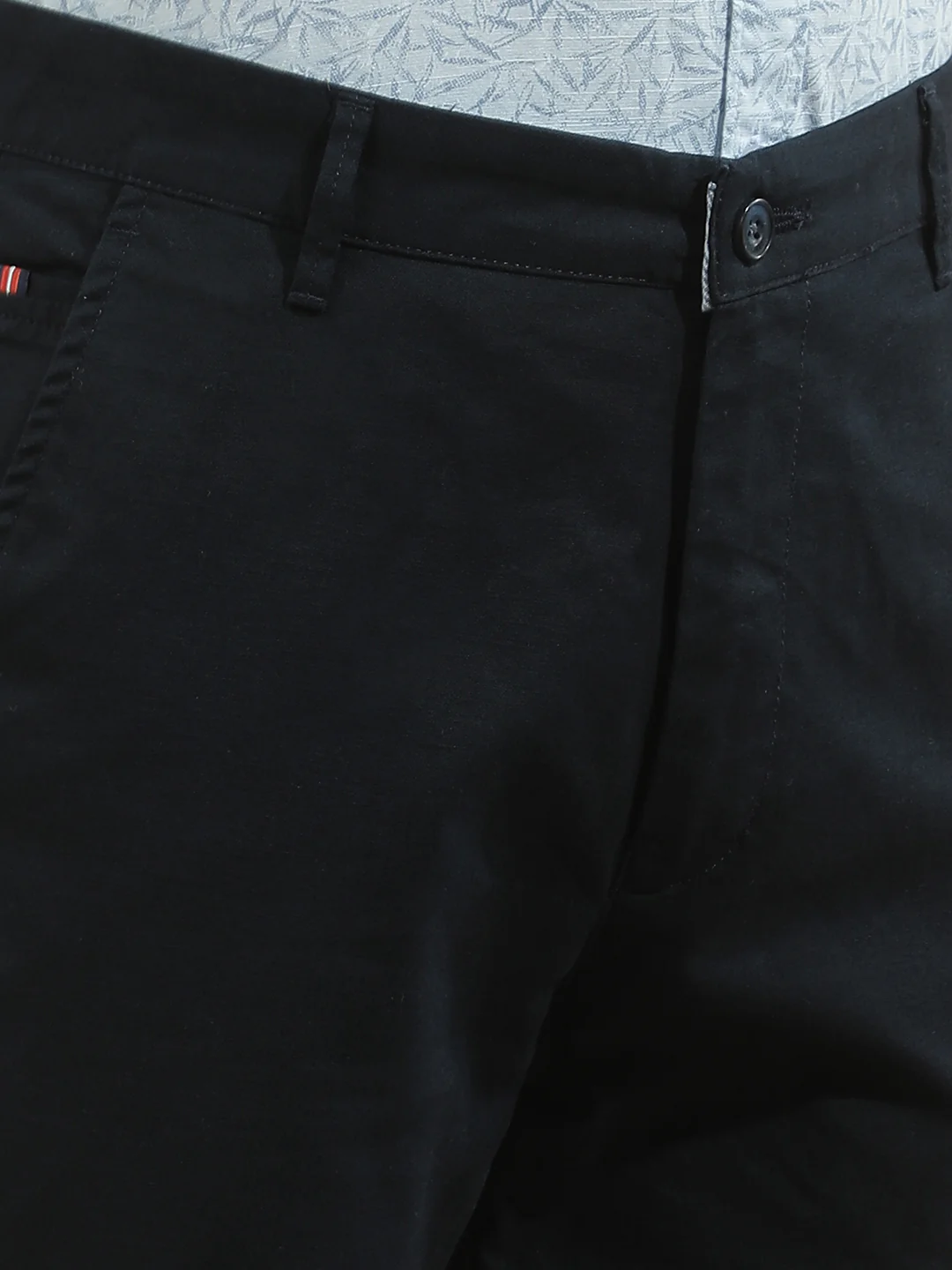 Casual Trousers for Men l Breathable & Soft with Color Fastness Regular Fit Cotton Blend Fabric Solid Pattern - Image 7