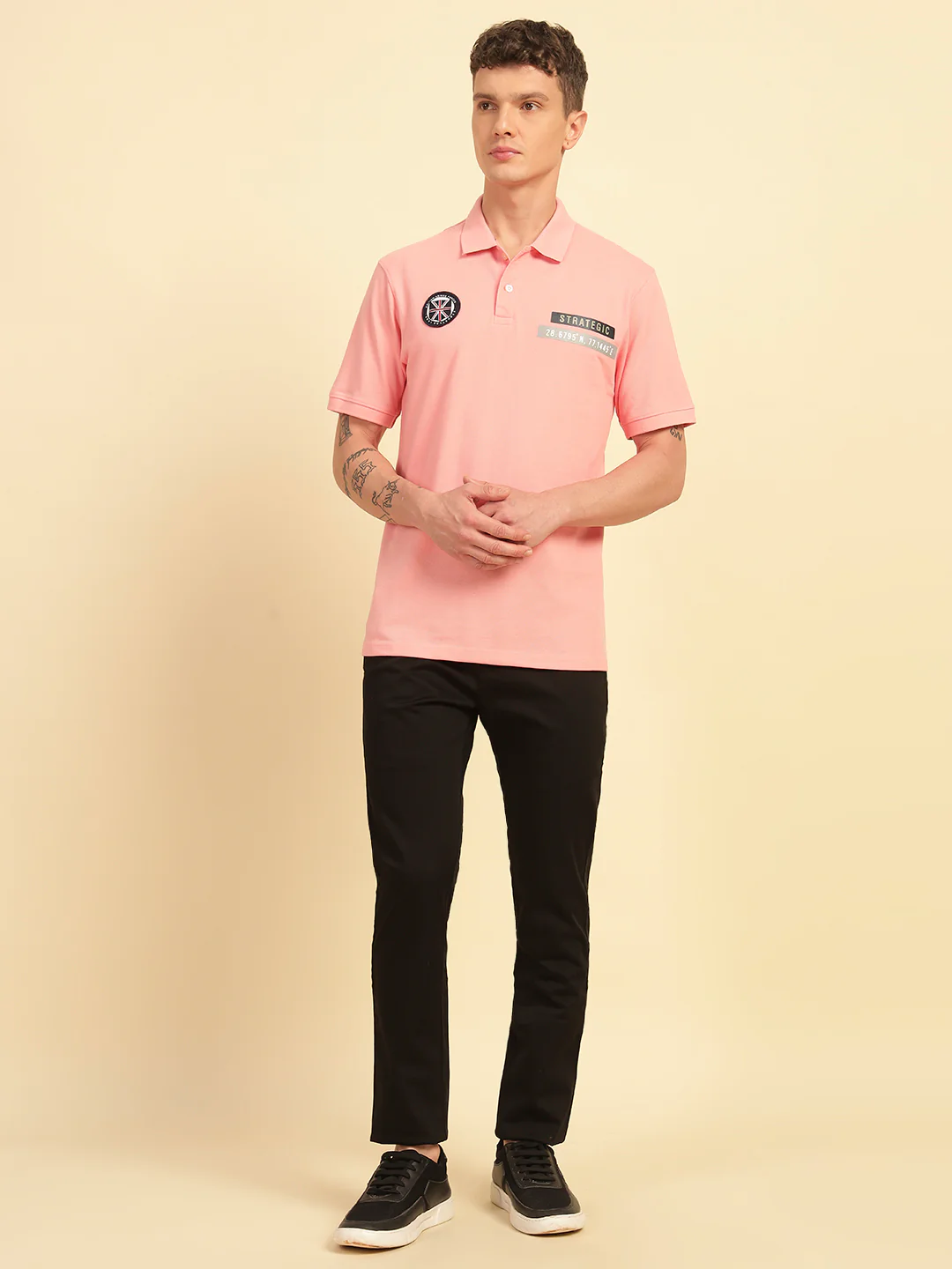 Casual Trouser for Men | Breathable & Soft with Color Fastness Regular Fit Cotton Blend Fabric Solid Pattern Button Closure - Image 8
