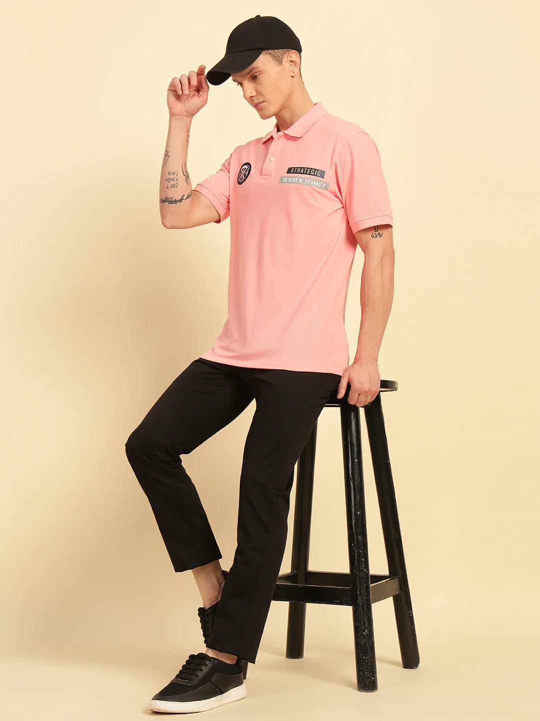 Casual Trouser for Men | Breathable & Soft with Color Fastness Regular Fit Cotton Blend Fabric Solid Pattern Button Closure - Image 9