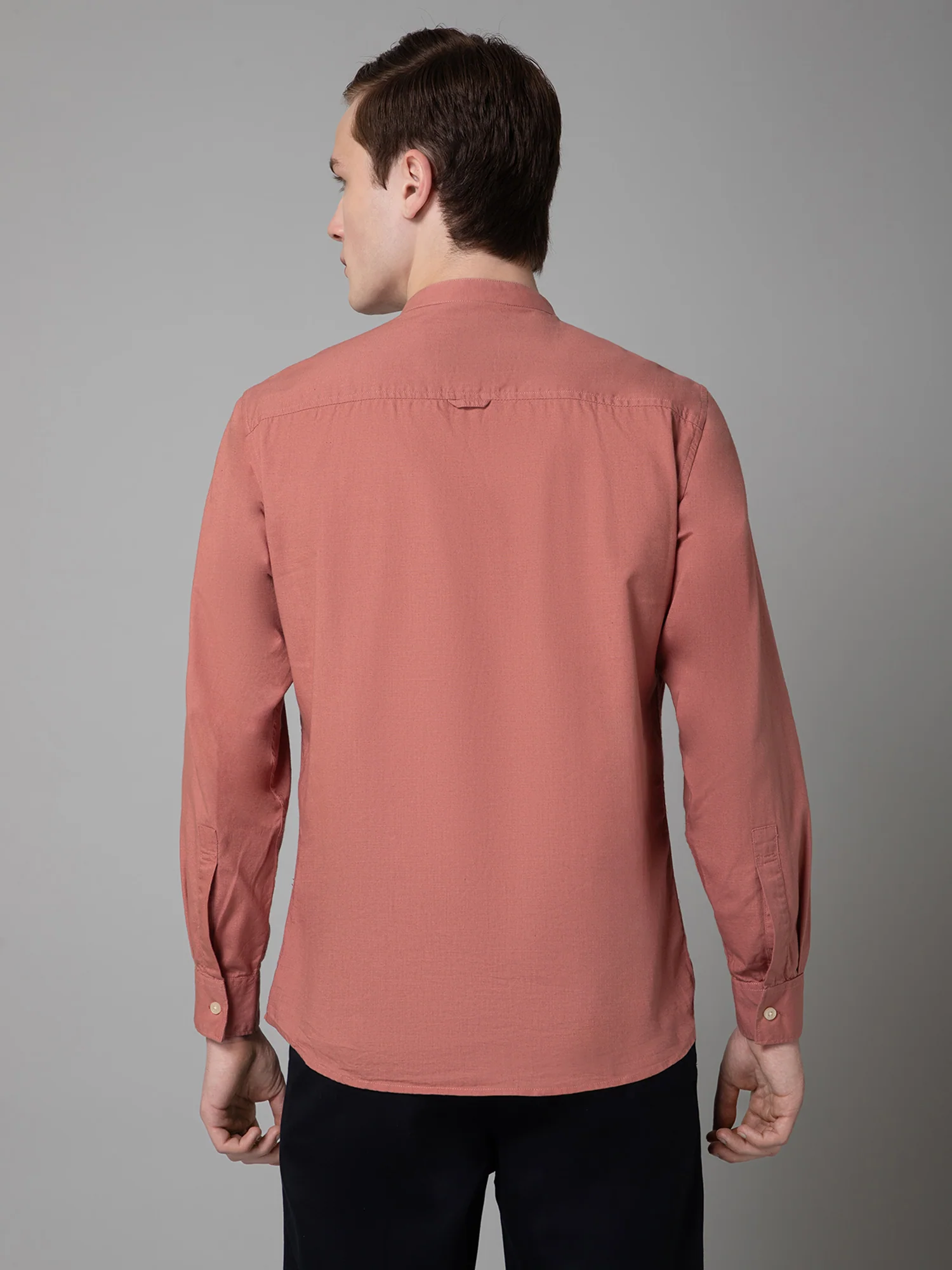 Casual Shirt for Men | Breathable & Soft with Color Fastness Regular Fit Spread Collar Neck Cotton Fabric Solid Pattern - Image 4