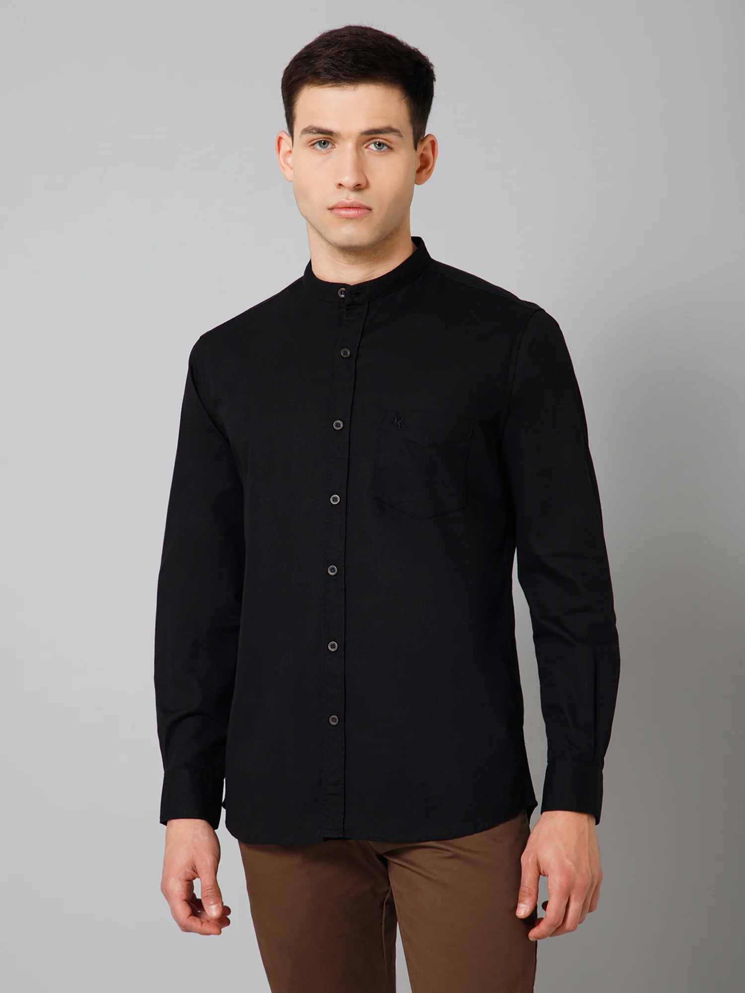 Casual Shirt for Men | Breathable & Soft with Color Fastness Regular Fit Spread Collar Neck Cotton Fabric Solid Pattern