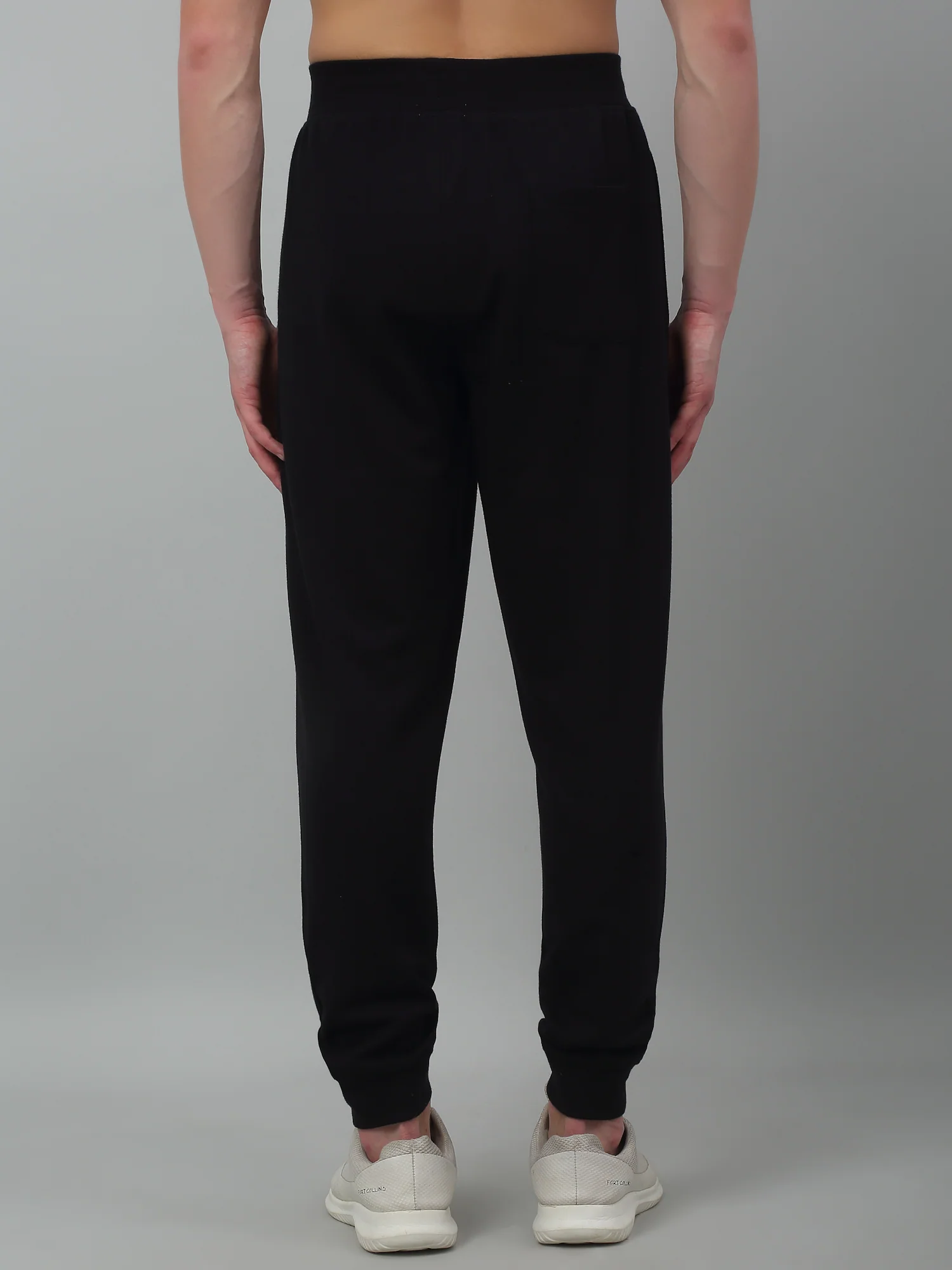 Men's Navy Blue Summer Solid Drawstring Casual Track Pant - Image 4