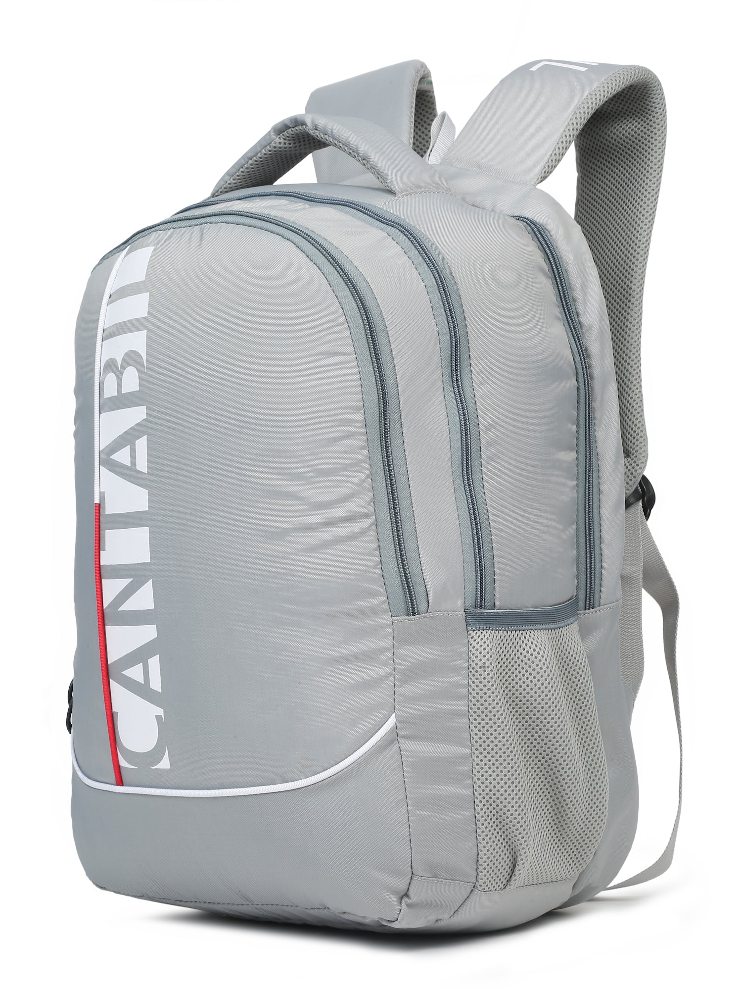 Unisex Grey Casual Back Pack - Image 3