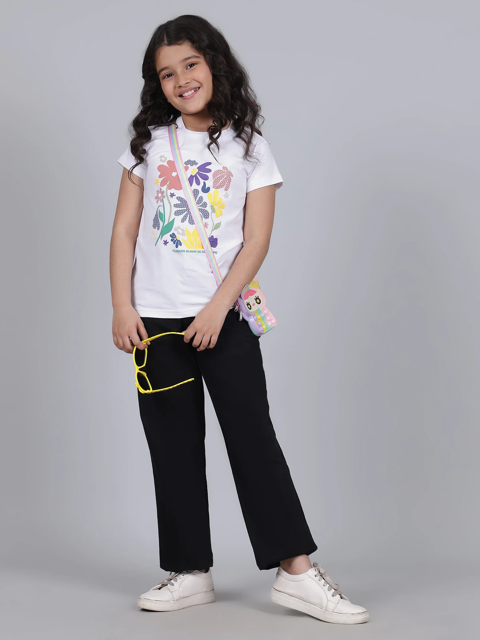 Denim Jeans for Girls | Breathable & Soft with Color Fastness Regular Fit Poly Cotton Fabric Solid Pattern Button Closure - Image 8