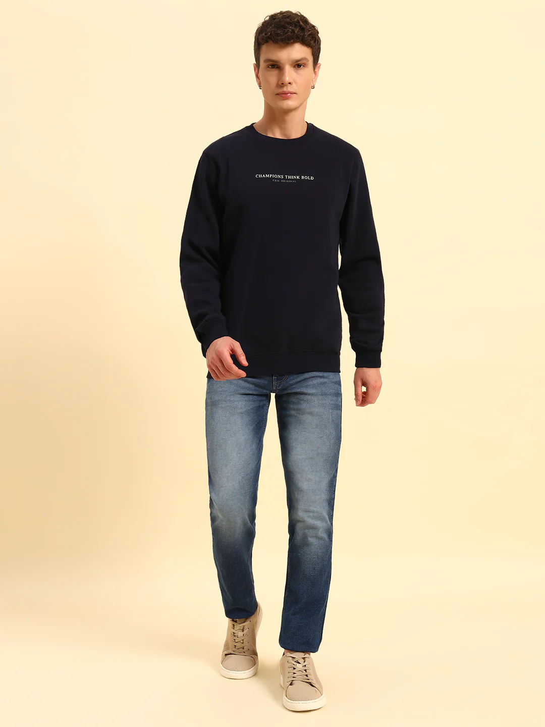 Denim Jeans for Men | Breathable & Soft with Color Fastness Slim Fit Cotton Fabric Solid Pattern Button Closure - Image 8