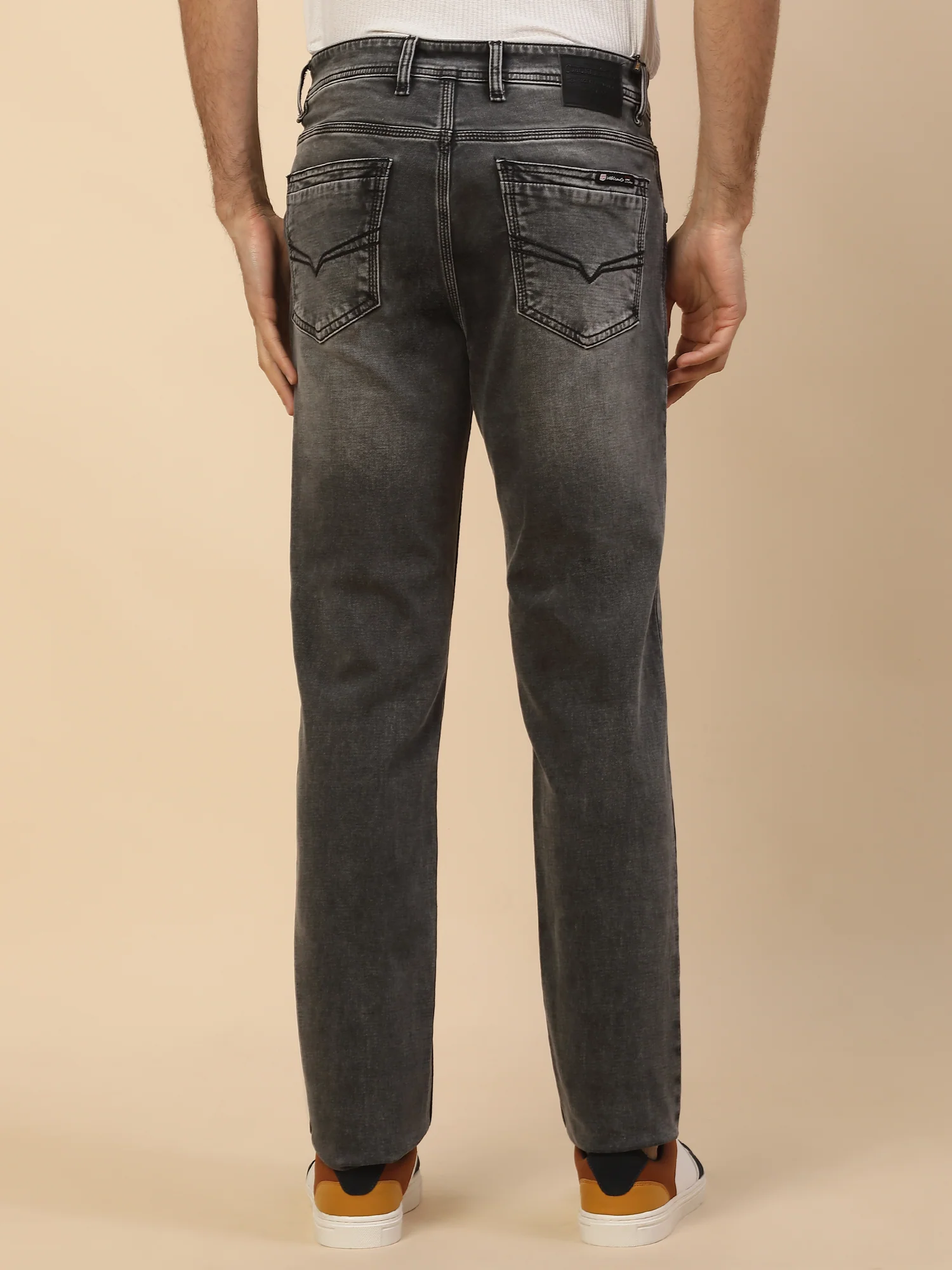 Denim Jeans for Men | Breathable & Soft with Color Fastness Slim Fit Poly Cotton Fabric Solid Pattern Button Closure - Image 7