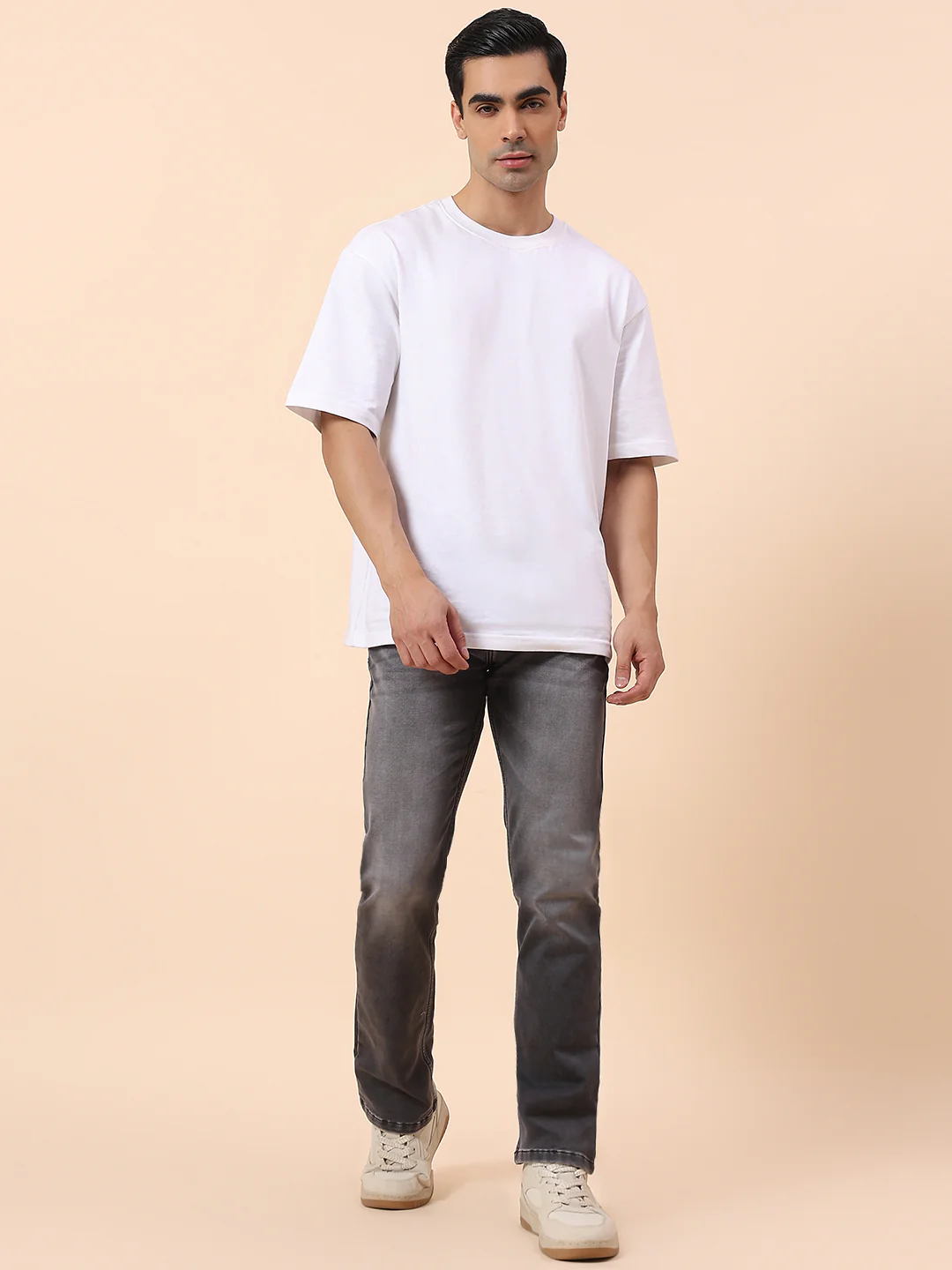 Denim Jeans for Men | Breathable & Soft with Color Fastness Straight Fit Cotton Blend Fabric Solid Pattern Button Closure - Image 8