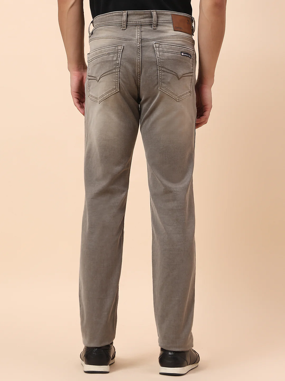 Denim Jeans for Men | Breathable & Soft with Color Fastness Straight Fit Cotton Blend Fabric Solid Pattern Button Closure - Image 6