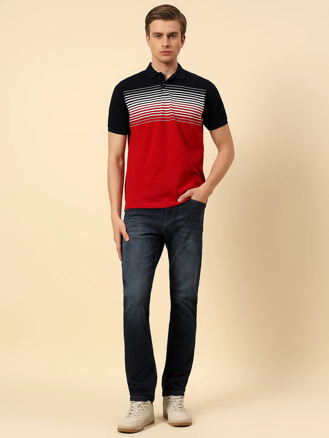 Denim Jeans for Men | Breathable & Soft with Color Fastness Straight Fit Poly Cotton Fabric Solid Pattern Button Closure - Image 7