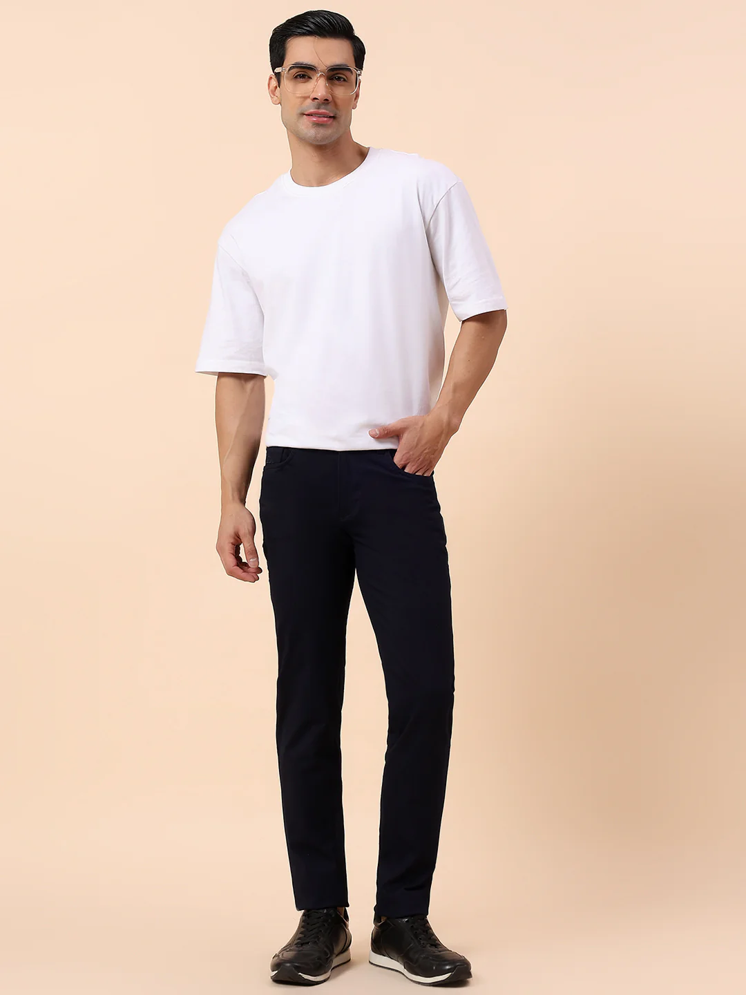 Denim Jeans for Men | Breathable & Soft with Color Fastness Straight Fit Poly Cotton Fabric Solid Pattern Button Closure - Image 2
