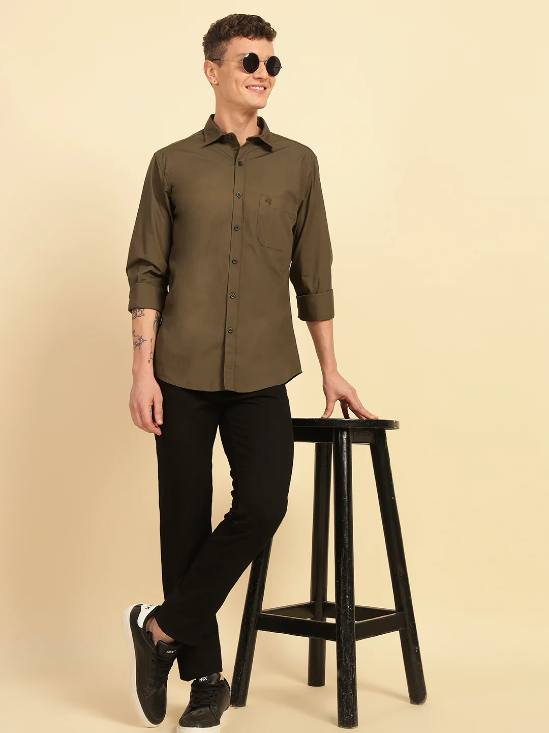 Denim Jeans for Men | Breathable & Soft with Color Fastness Narrow Fit Cotton Blend Fabric Solid Pattern Button Closure - Image 9