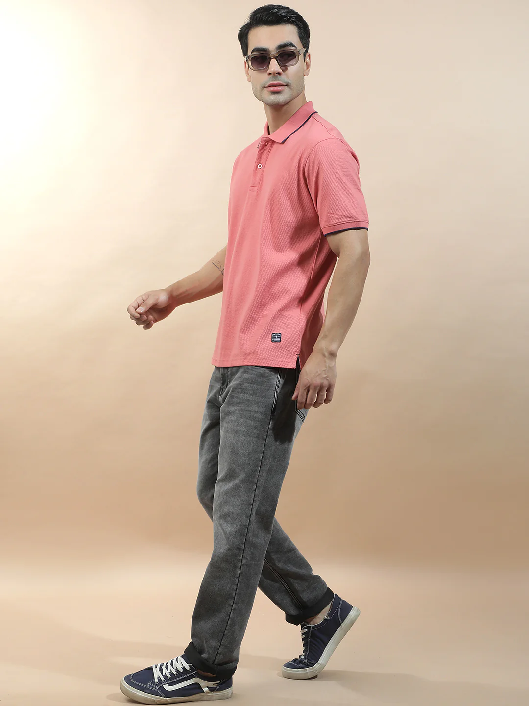 Denim Jeans for Men l Breathable & Soft with Color Fastness Slim Fit Polycotton Fabric Solid Pattern - Image 2