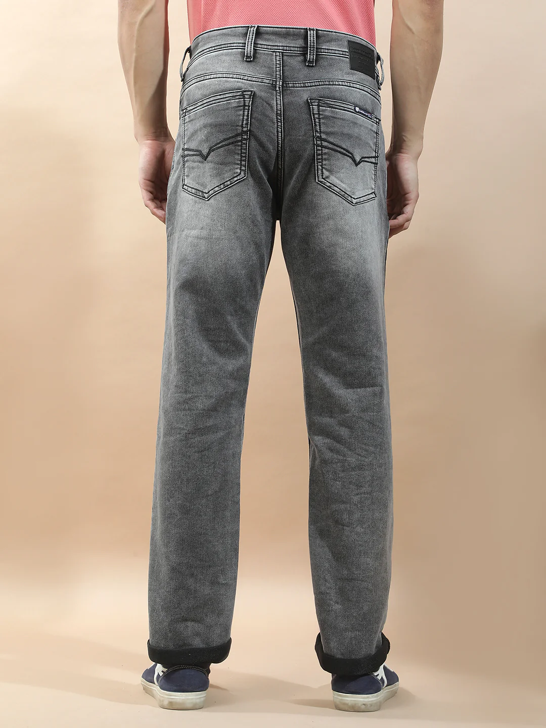 Denim Jeans for Men l Breathable & Soft with Color Fastness Slim Fit Polycotton Fabric Solid Pattern - Image 3
