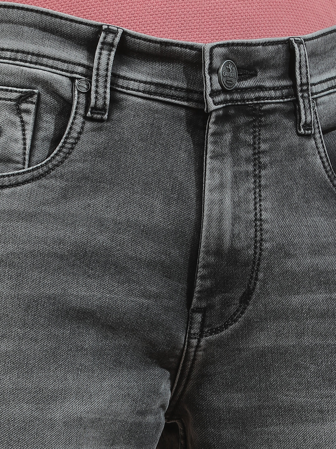 Denim Jeans for Men l Breathable & Soft with Color Fastness Slim Fit Polycotton Fabric Solid Pattern - Image 7