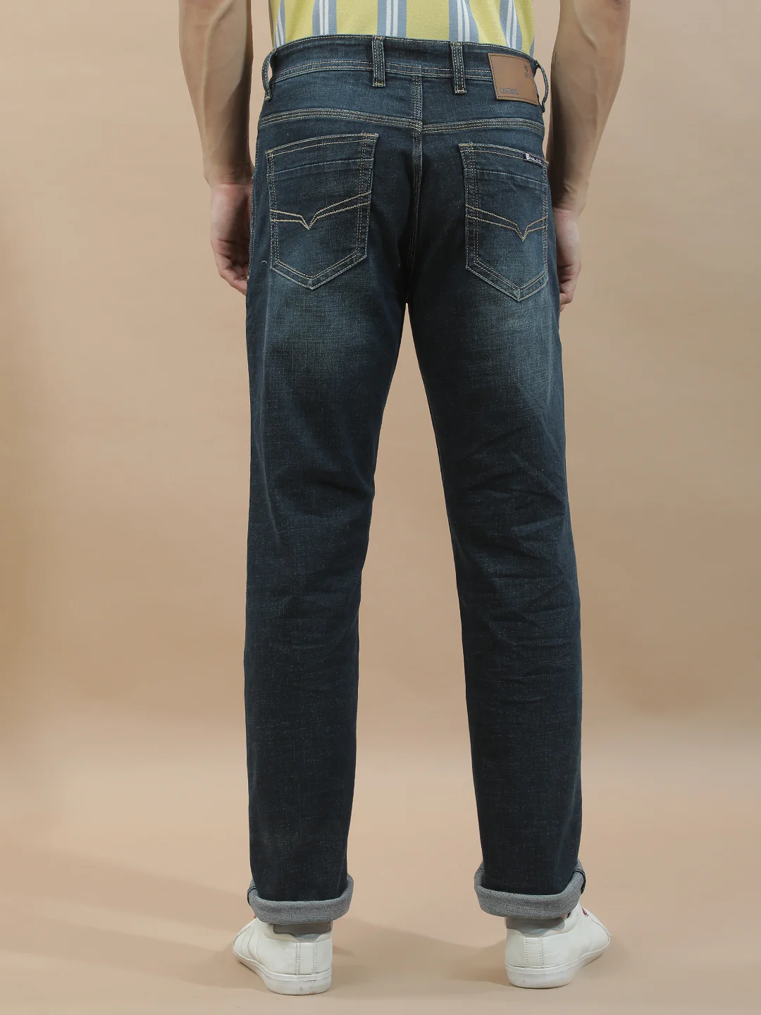 Denim Jeans for Men l Breathable & Soft with Color Fastness Slim Fit Polycotton Fabric Solid Pattern - Image 4