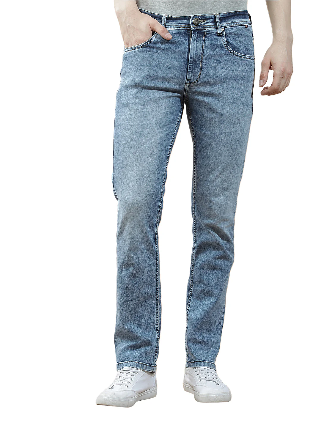 Denim Jeans for Men l Breathable & Soft with Color Fastness Slim Fit Polycotton Fabric Solid Pattern - Image 8