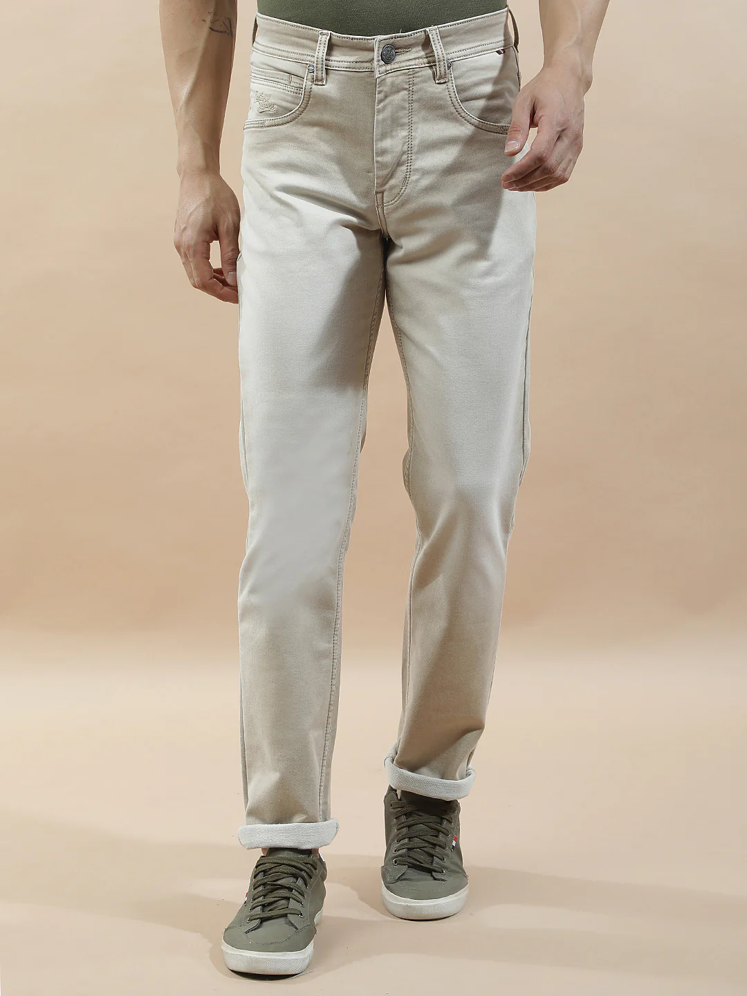 Denim Jeans for Men l Breathable & Soft with Color Fastness Slim Fit Polycotton Fabric Solid Pattern - Image 5
