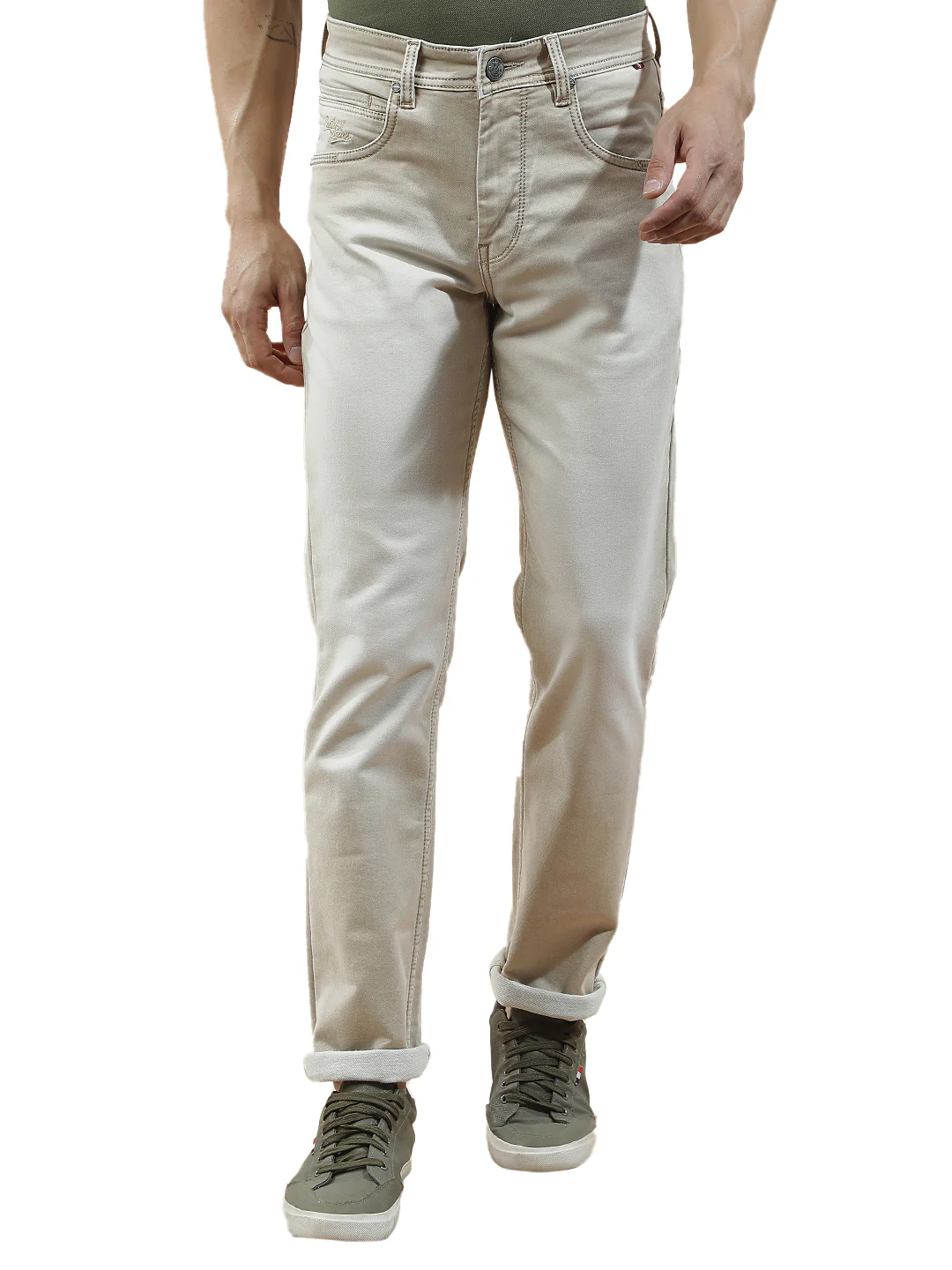 Denim Jeans for Men l Breathable & Soft with Color Fastness Slim Fit Polycotton Fabric Solid Pattern - Image 9