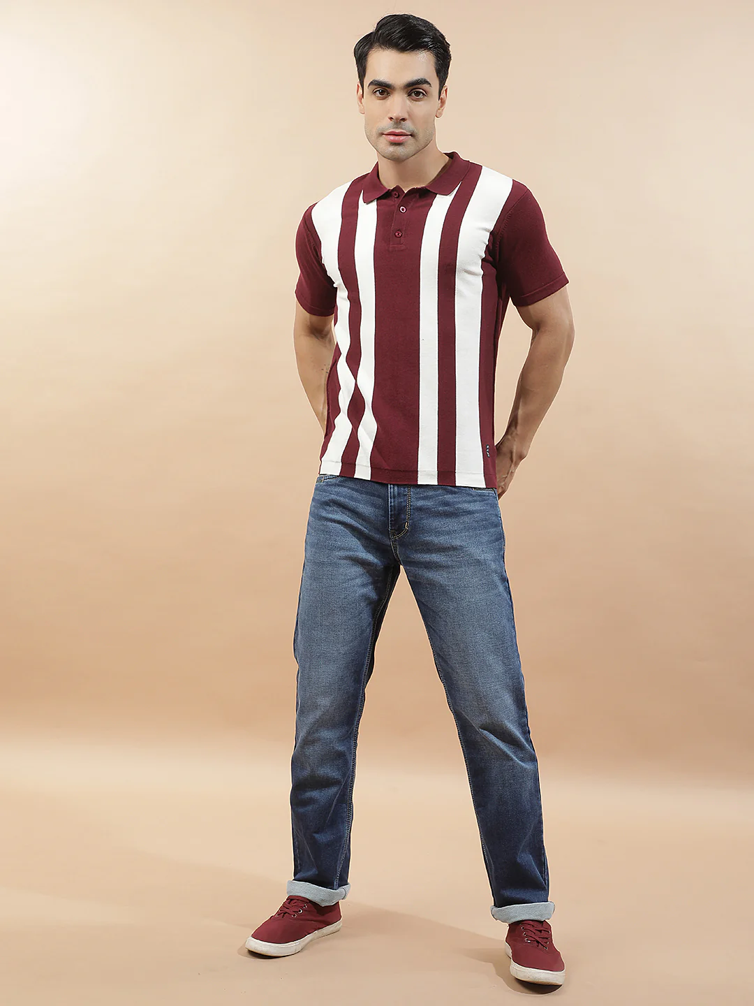 Denim Jeans for Men l Breathable & Soft with Color Fastness Straight Fit Cotton Blend Fabric Solid Pattern - Image 2