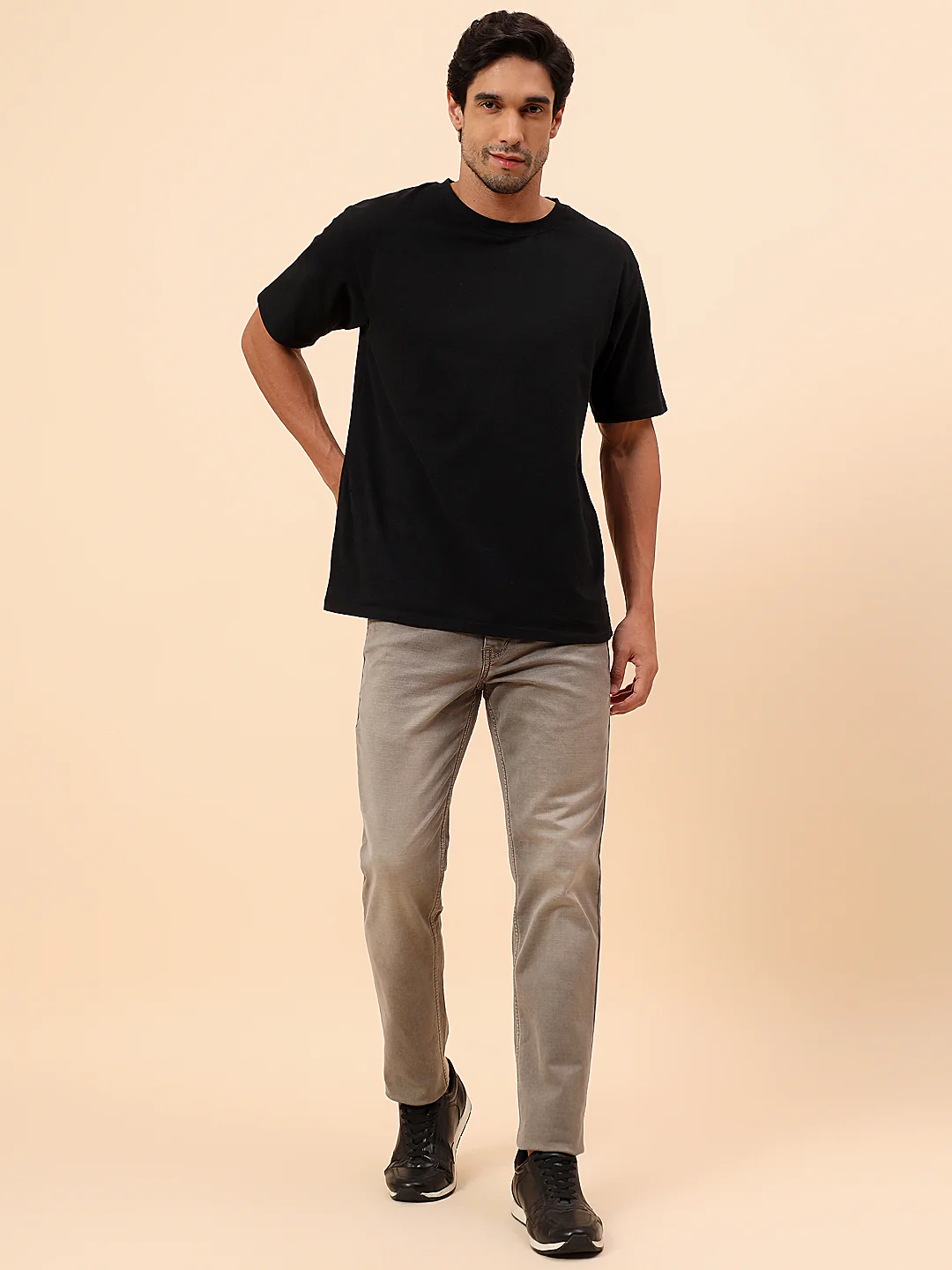 Denim Jeans for Men l Breathable & Soft with Color Fastness Straight Fit Cotton Blend Fabric Solid Pattern Button Closure - Image 8