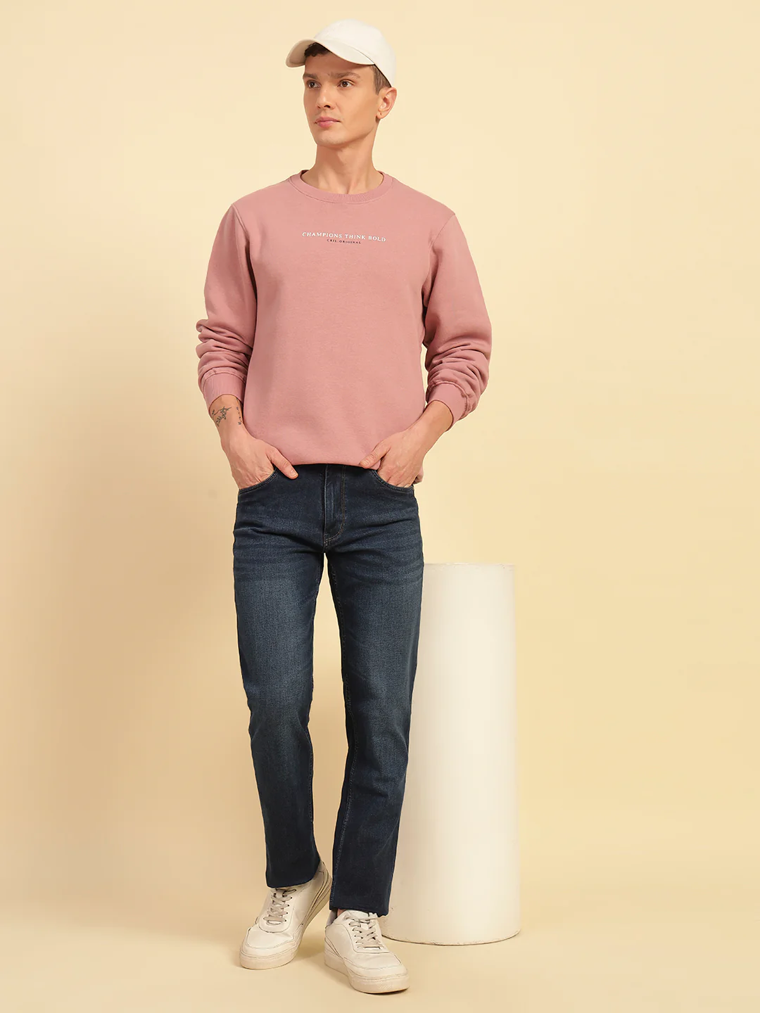 Denim Jeans for Men | Breathable & Soft with Color Fastness Straight Fit Cotton Blend Fabric Solid Pattern Button Closure - Image 9
