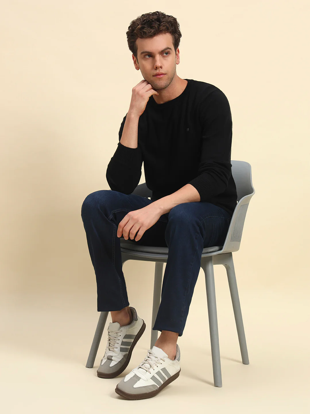 Denim Jeans for Men | Breathable & Soft with Color Fastness Straight Fit Poly Cotton Fabric Solid Pattern Button Closure - Image 8