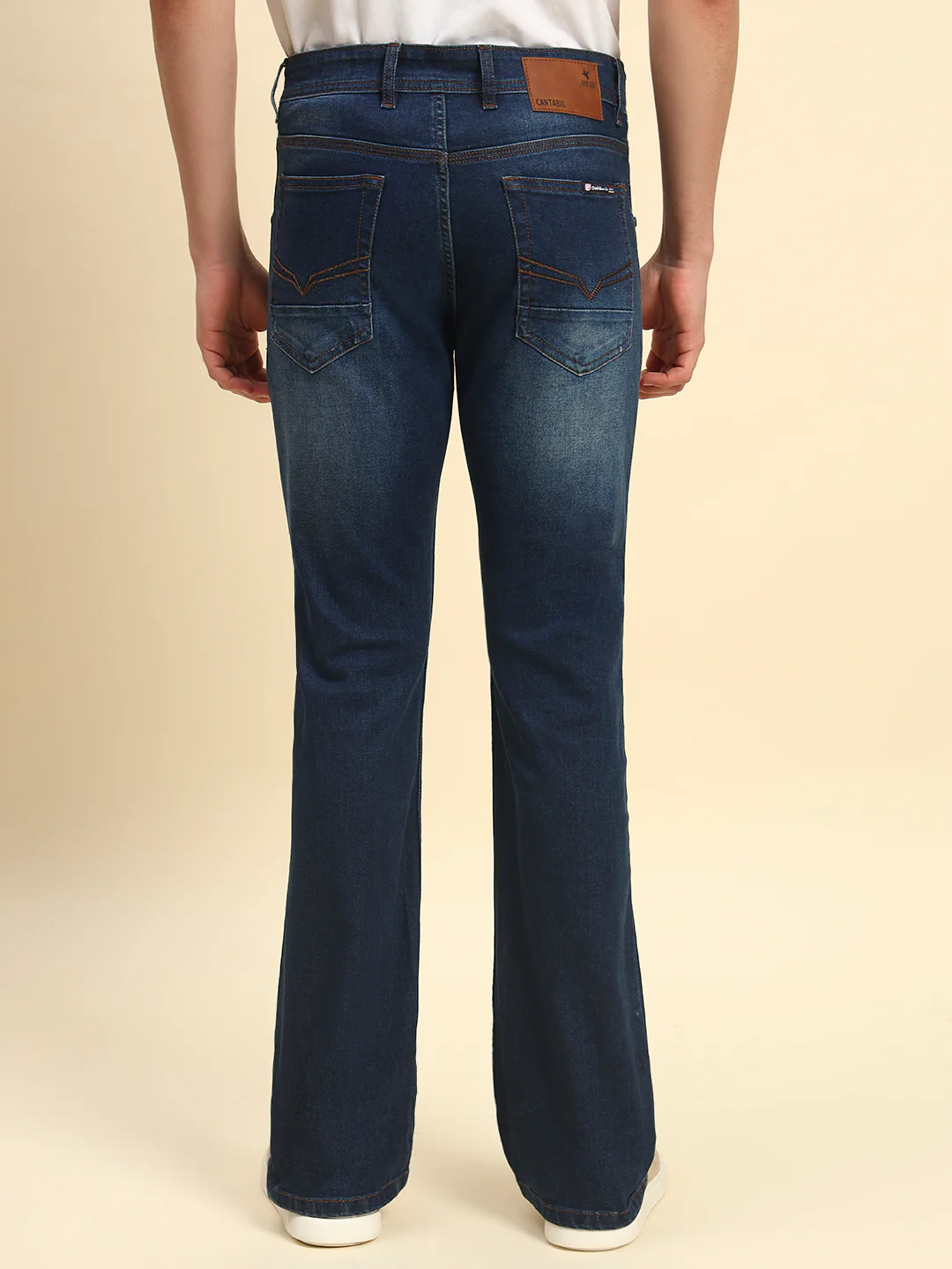 Denim Jeans for Men | Breathable & Soft with Color Fastness Straight Fit Poly Cotton Fabric Solid Pattern Button Closure - Image 7