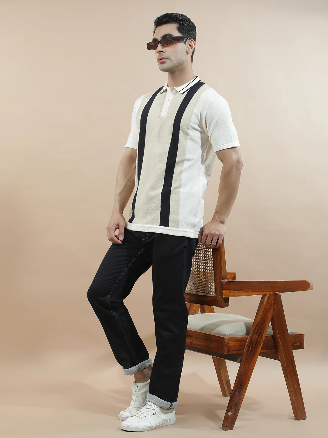 Denim Jeans for Men l Breathable & Soft with Color Fastness Straight Fit Polycotton Fabric Solid Pattern - Image 2