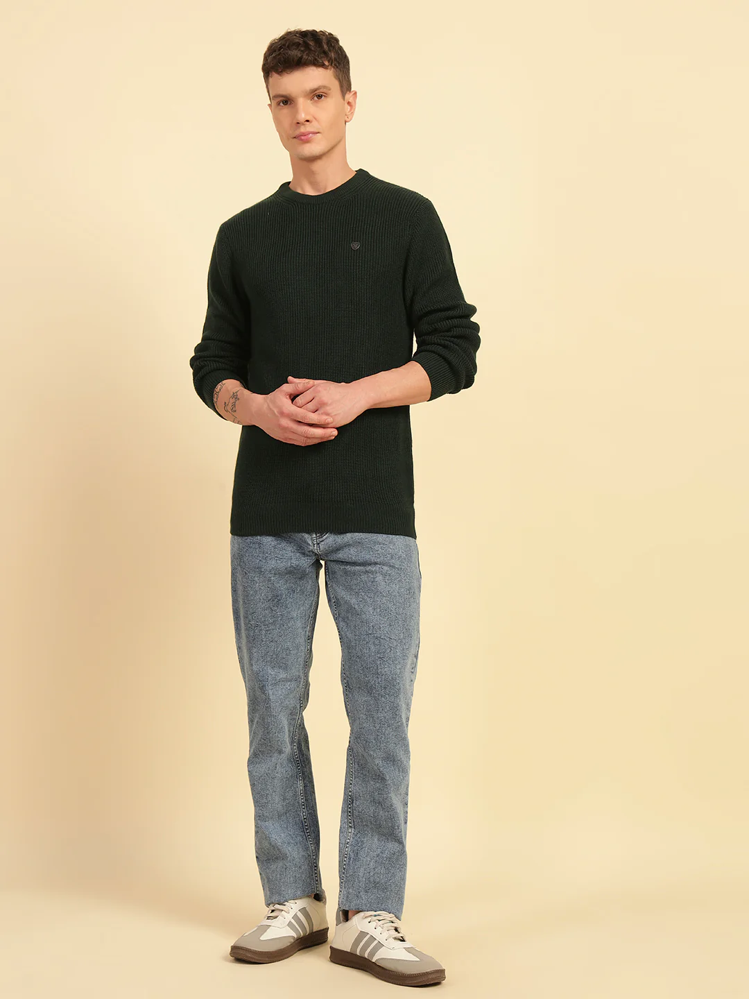 Denim Jeans for Men | Breathable & Soft with Color Fastness Ultra Narrow Fit Cotton Blend Fabric Solid Pattern Button Closure - Image 8