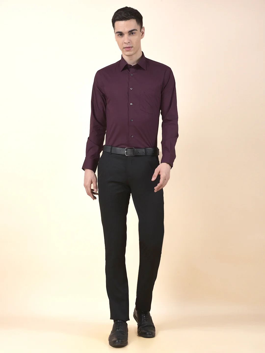 Formal Shirt for Men | Breathable & Soft with Color Fastness Regular Cotton Fabric Solid Pattern - Image 10