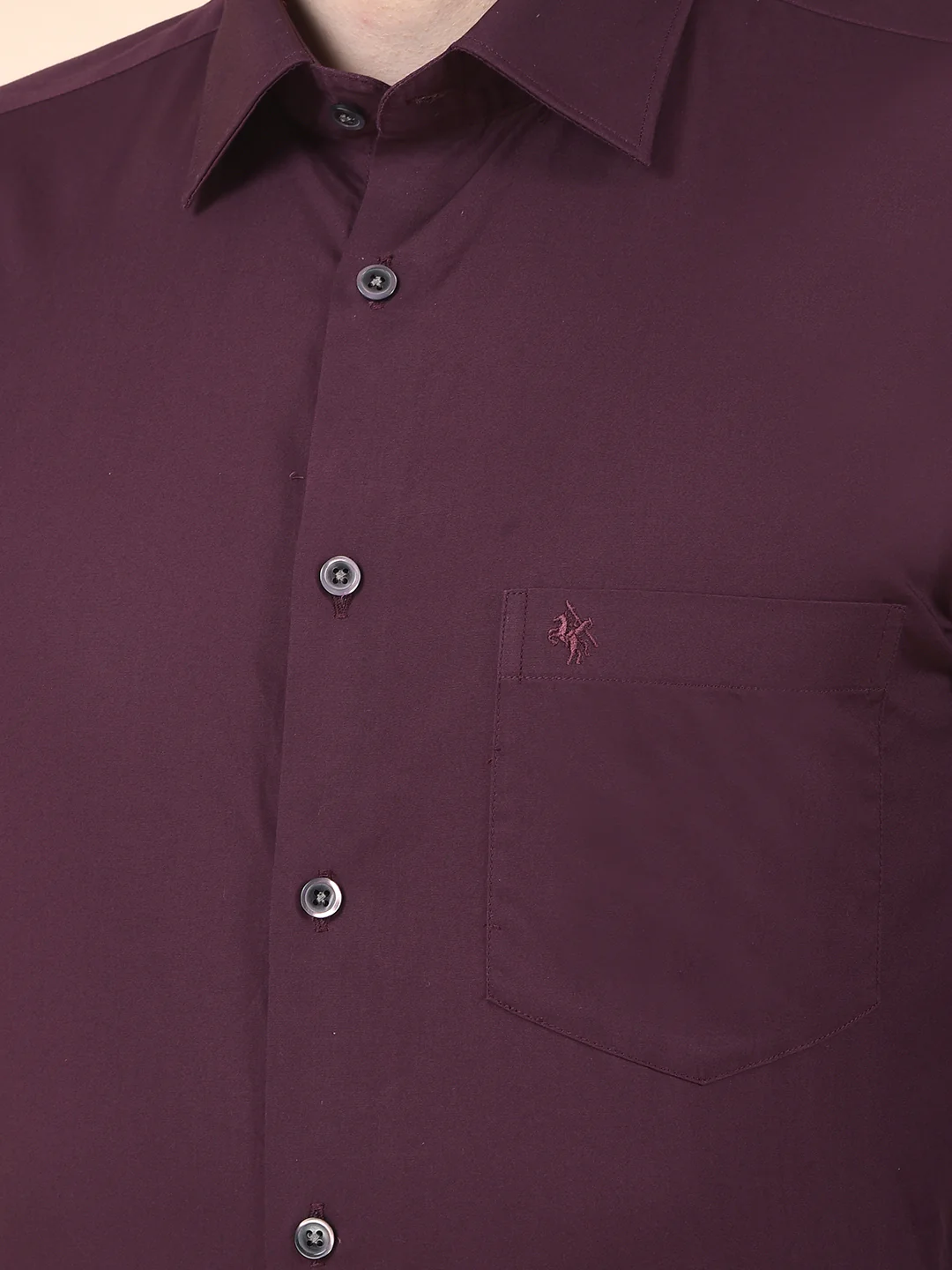 Formal Shirt for Men | Breathable & Soft with Color Fastness Regular Cotton Fabric Solid Pattern - Image 7