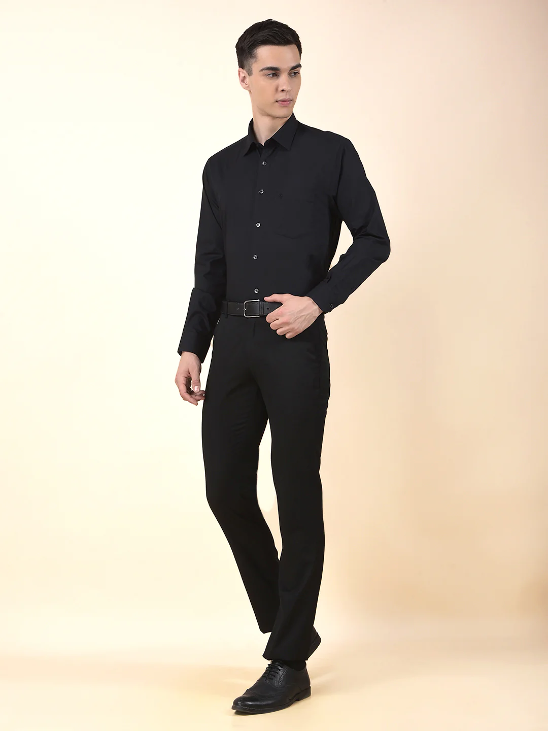 Formal Shirt for Men | Breathable & Soft with Color Fastness Regular Cotton Fabric Solid Pattern - Image 10