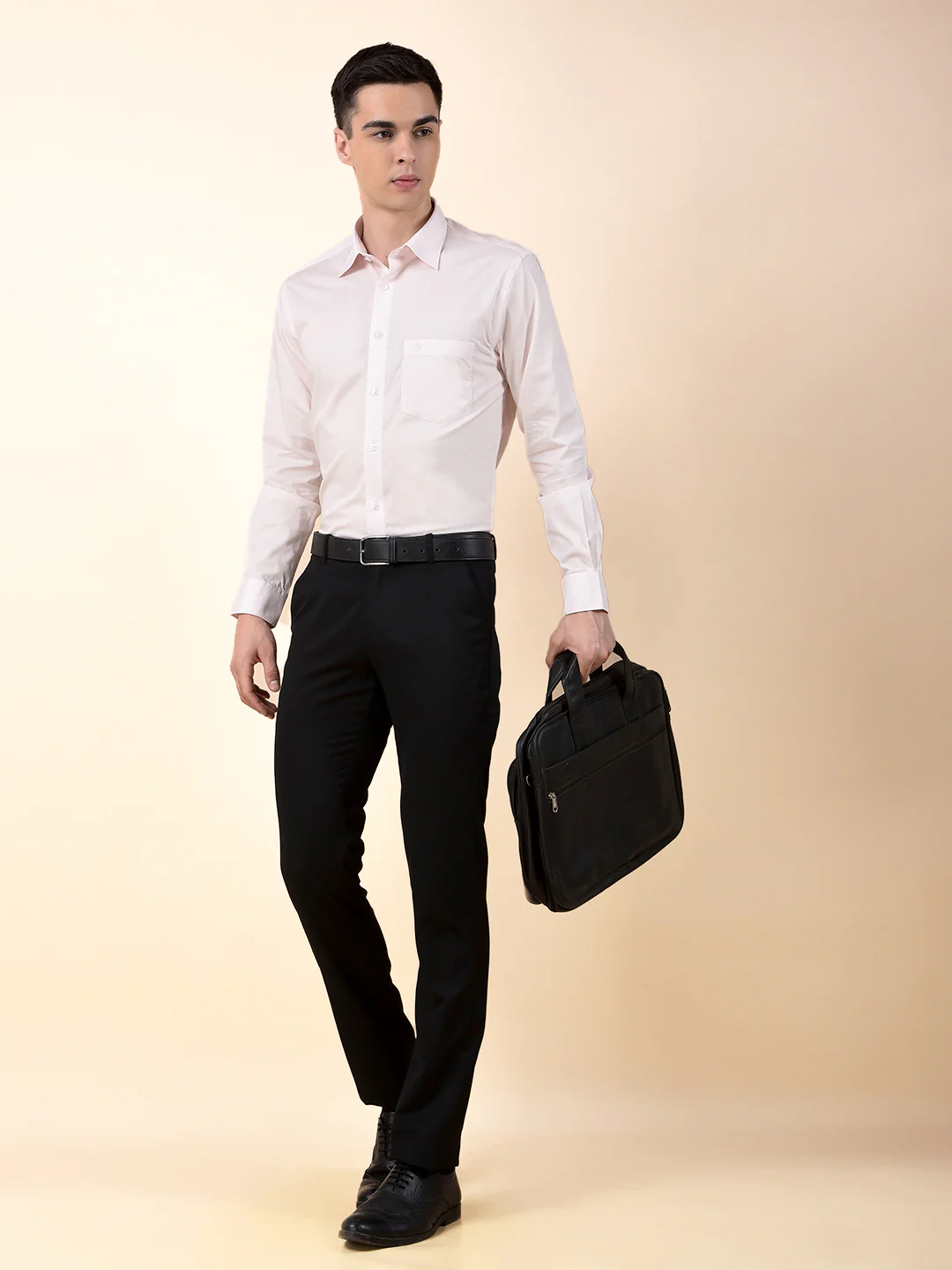 Formal Shirt for Men | Breathable & Soft with Color Fastness Regular Cotton Fabric Solid Pattern - Image 10