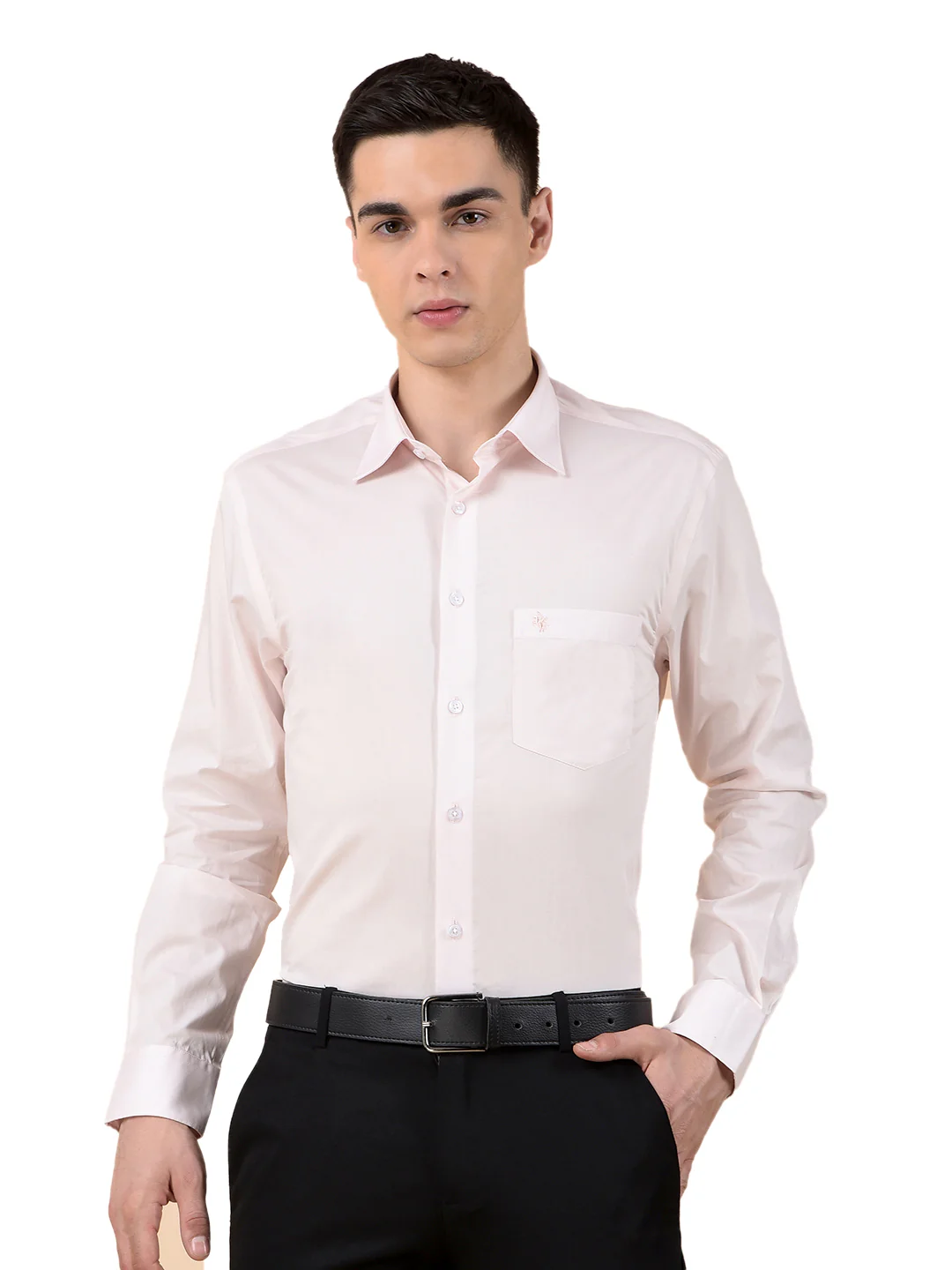 Formal Shirt for Men | Breathable & Soft with Color Fastness Regular Cotton Fabric Solid Pattern - Image 2