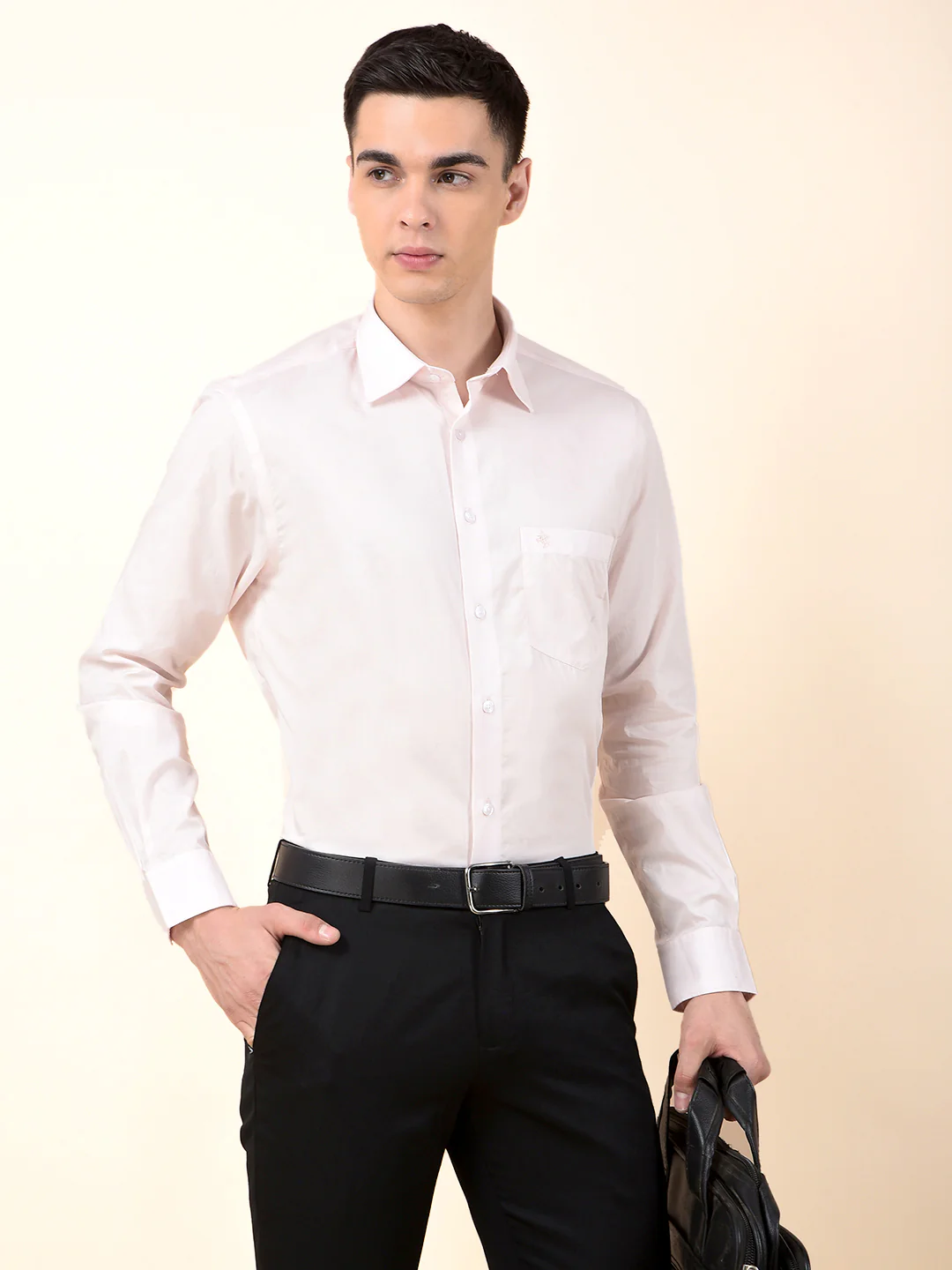 Formal Shirt for Men | Breathable & Soft with Color Fastness Regular Cotton Fabric Solid Pattern - Image 8