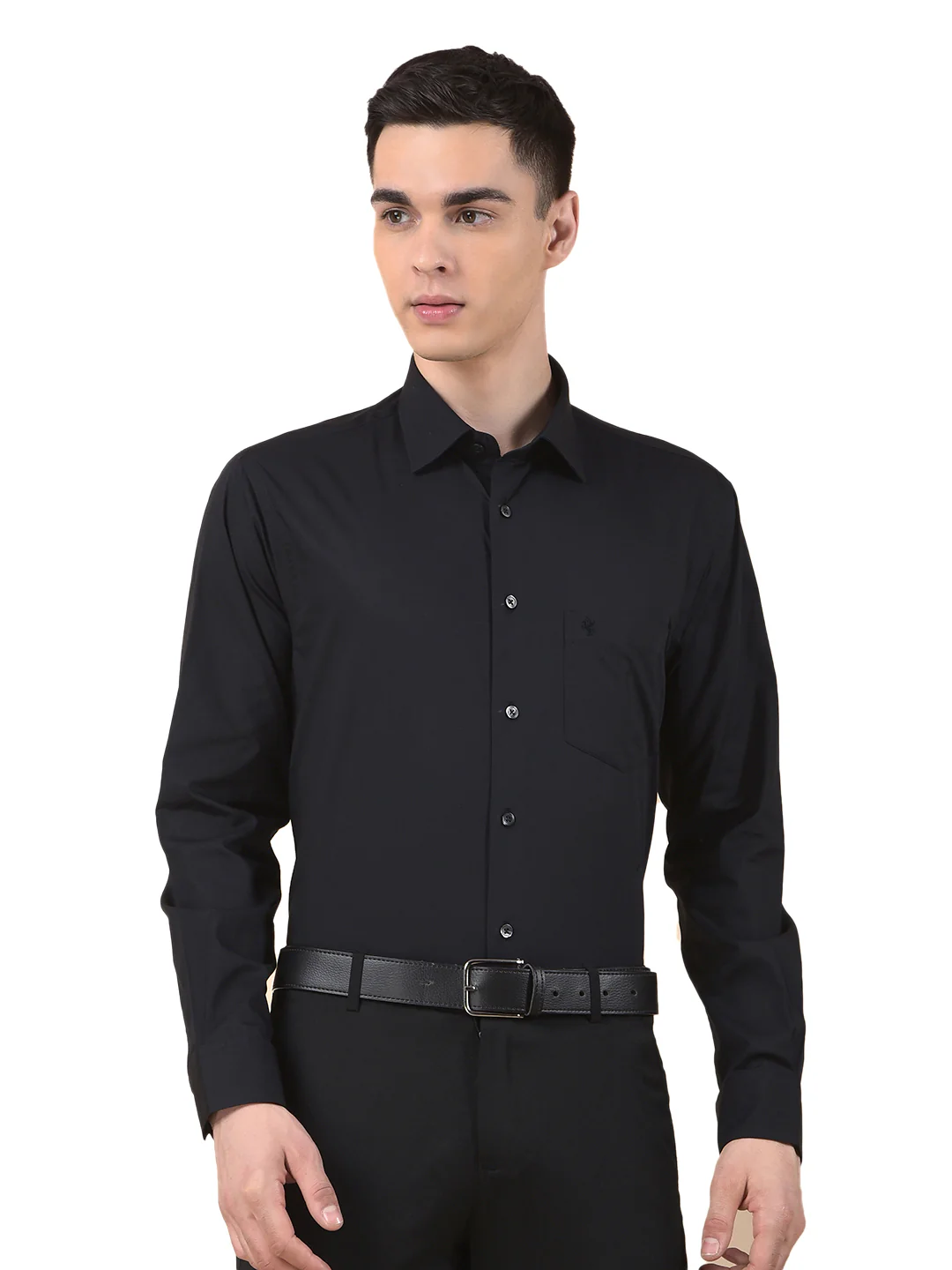 Formal Shirt for Men | Breathable & Soft with Color Fastness Regular Cotton Fabric Solid Pattern - Image 2