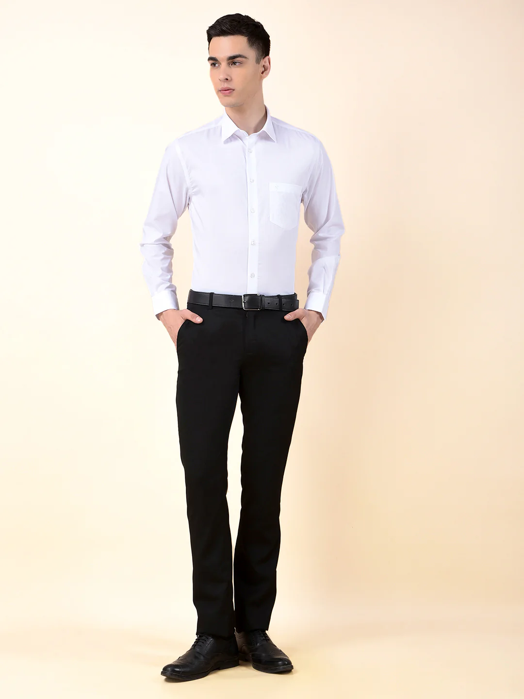 Formal Shirt for Men | Breathable & Soft with Color Fastness Regular Cotton Fabric Solid Pattern - Image 10