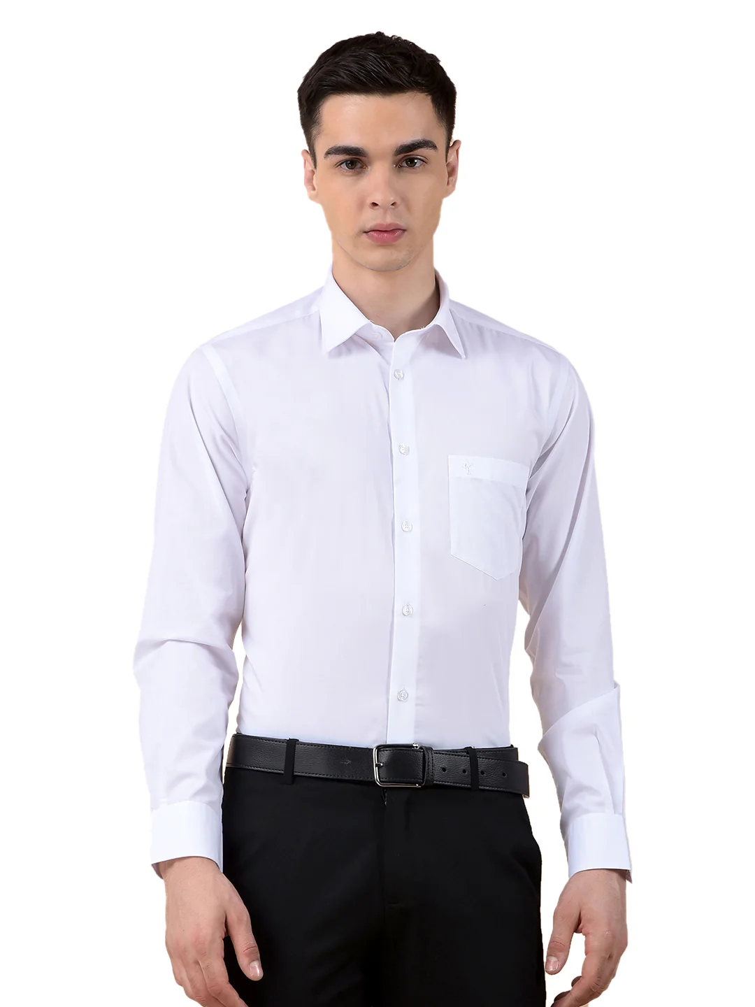 Formal Shirt for Men | Breathable & Soft with Color Fastness Regular Cotton Fabric Solid Pattern - Image 2
