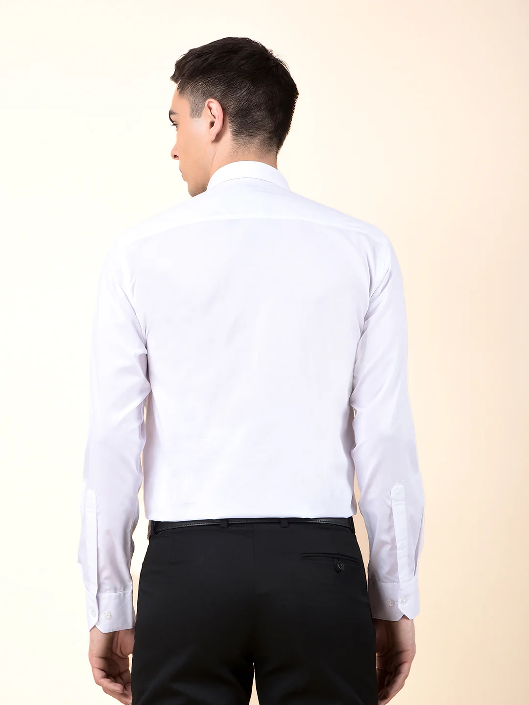 Formal Shirt for Men | Breathable & Soft with Color Fastness Regular Cotton Fabric Solid Pattern - Image 4