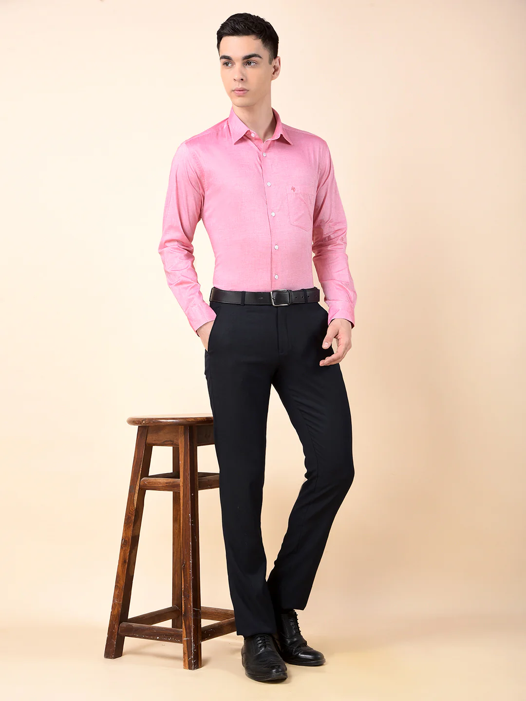 Formal Shirt for Men | Breathable & Soft with Color Fastness Regular Cotton Fabric Solid Pattern - Image 10