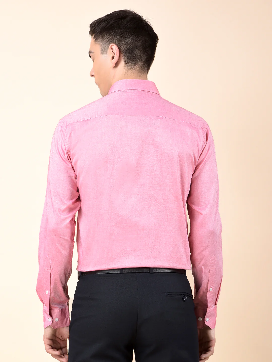 Formal Shirt for Men | Breathable & Soft with Color Fastness Regular Cotton Fabric Solid Pattern - Image 4