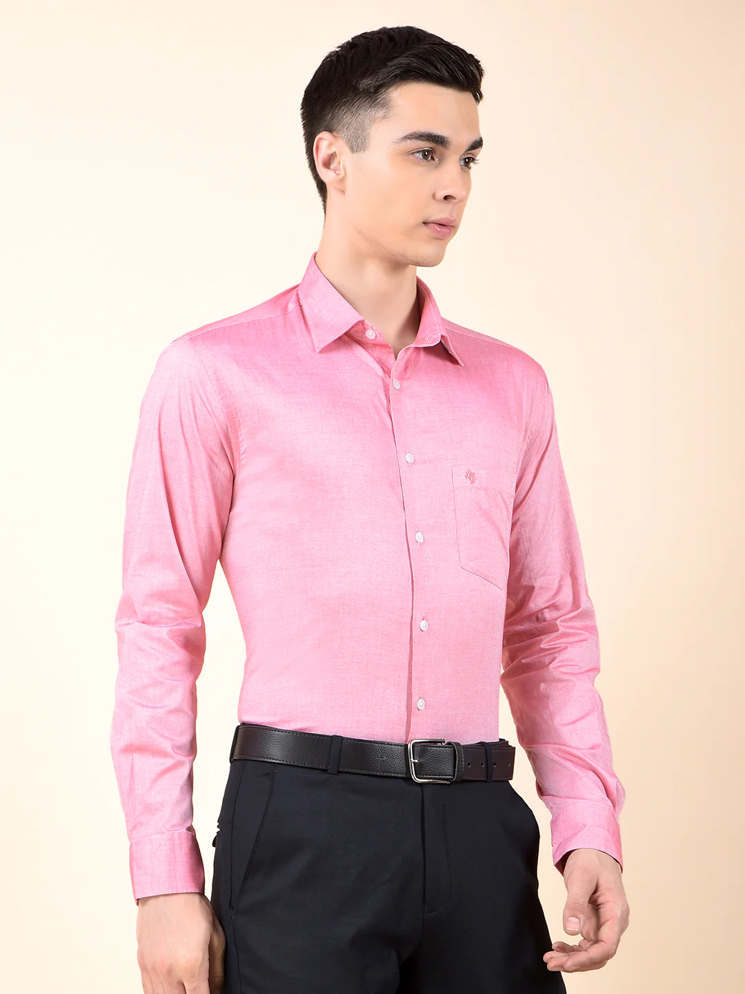 Formal Shirt for Men | Breathable & Soft with Color Fastness Regular Cotton Fabric Solid Pattern - Image 6