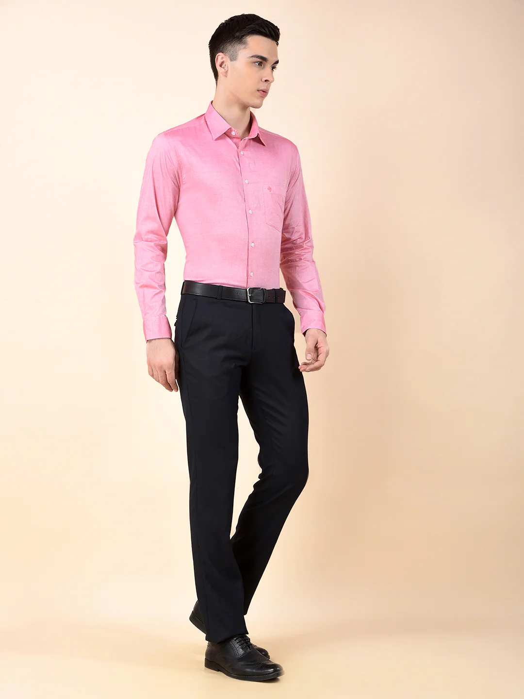 Formal Shirt for Men | Breathable & Soft with Color Fastness Regular Cotton Fabric Solid Pattern - Image 9