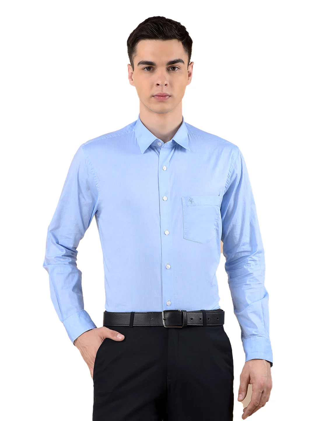 Formal Shirt for Men | Breathable & Soft with Color Fastness Regular Cotton Fabric Solid Pattern - Image 2